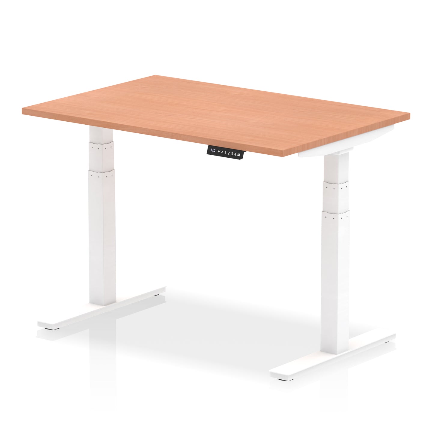 Air Height Adjustable Desk without Cable Ports - 1200mm, 1400mm, 1600mm, 1800mm - Multiple Colour Options