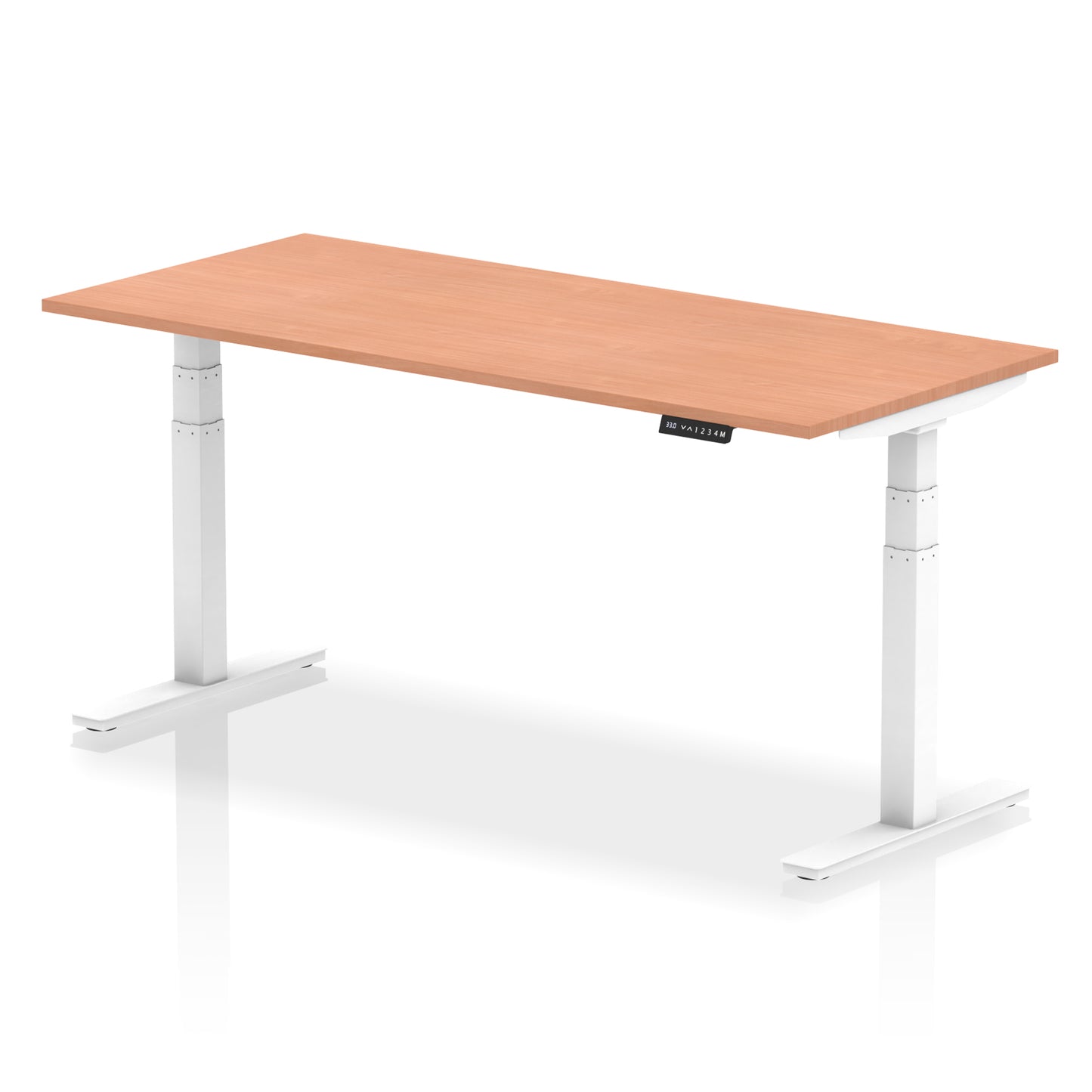 Air Height Adjustable Desk without Cable Ports - 1200mm, 1400mm, 1600mm, 1800mm - Multiple Colour Options