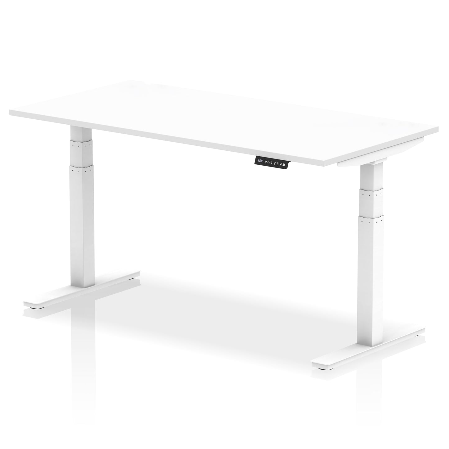 Air Height Adjustable Desk without Cable Ports - 1200mm, 1400mm, 1600mm, 1800mm - Multiple Colour Options