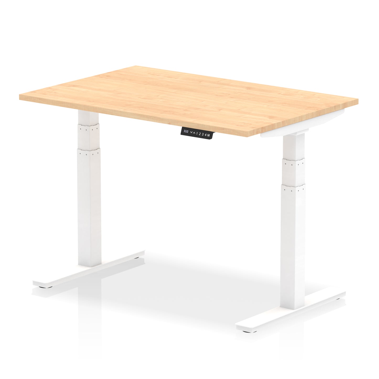 Air Height Adjustable Desk without Cable Ports - 1200mm, 1400mm, 1600mm, 1800mm - Multiple Colour Options