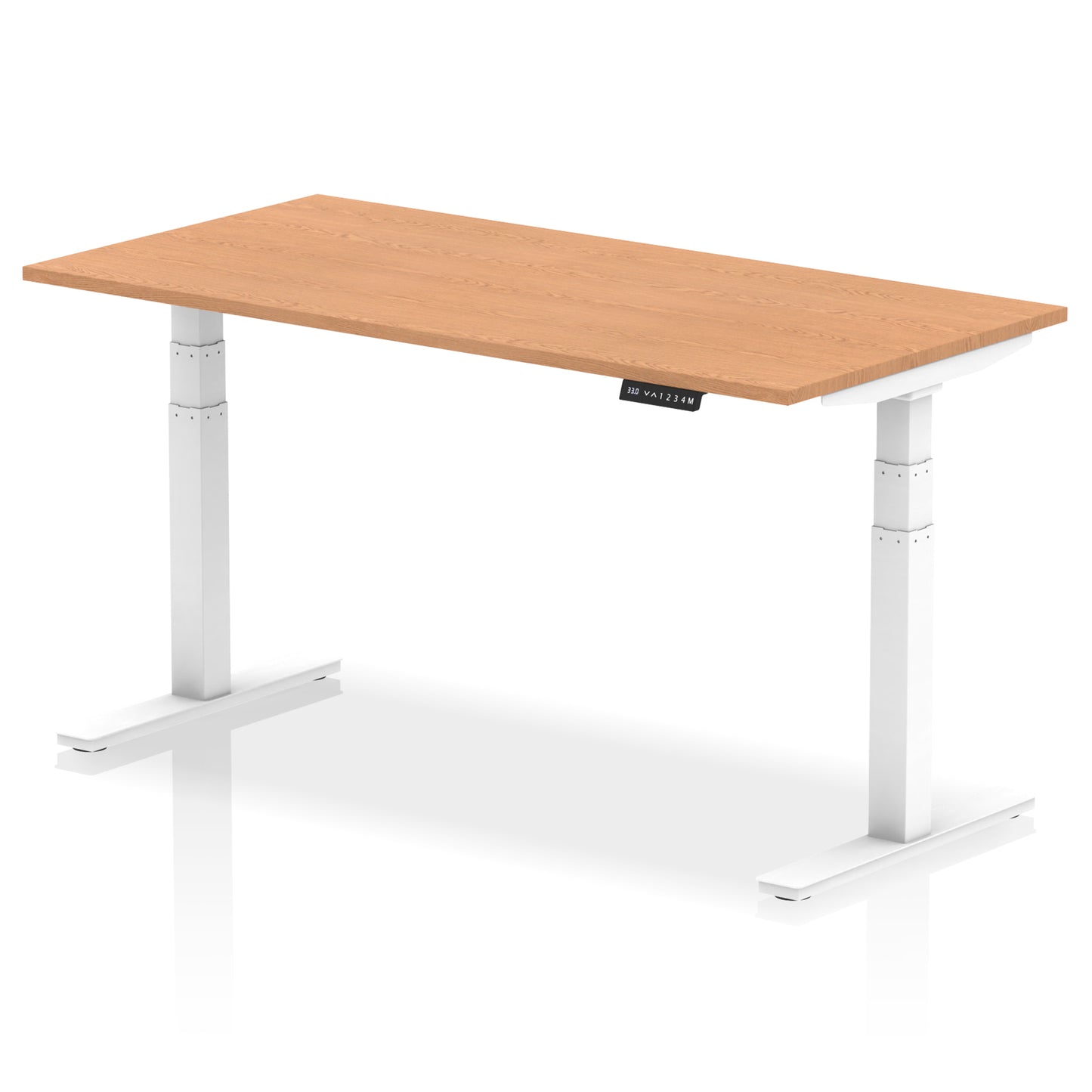 Air Height Adjustable Desk without Cable Ports - 1200mm, 1400mm, 1600mm, 1800mm - Multiple Colour Options