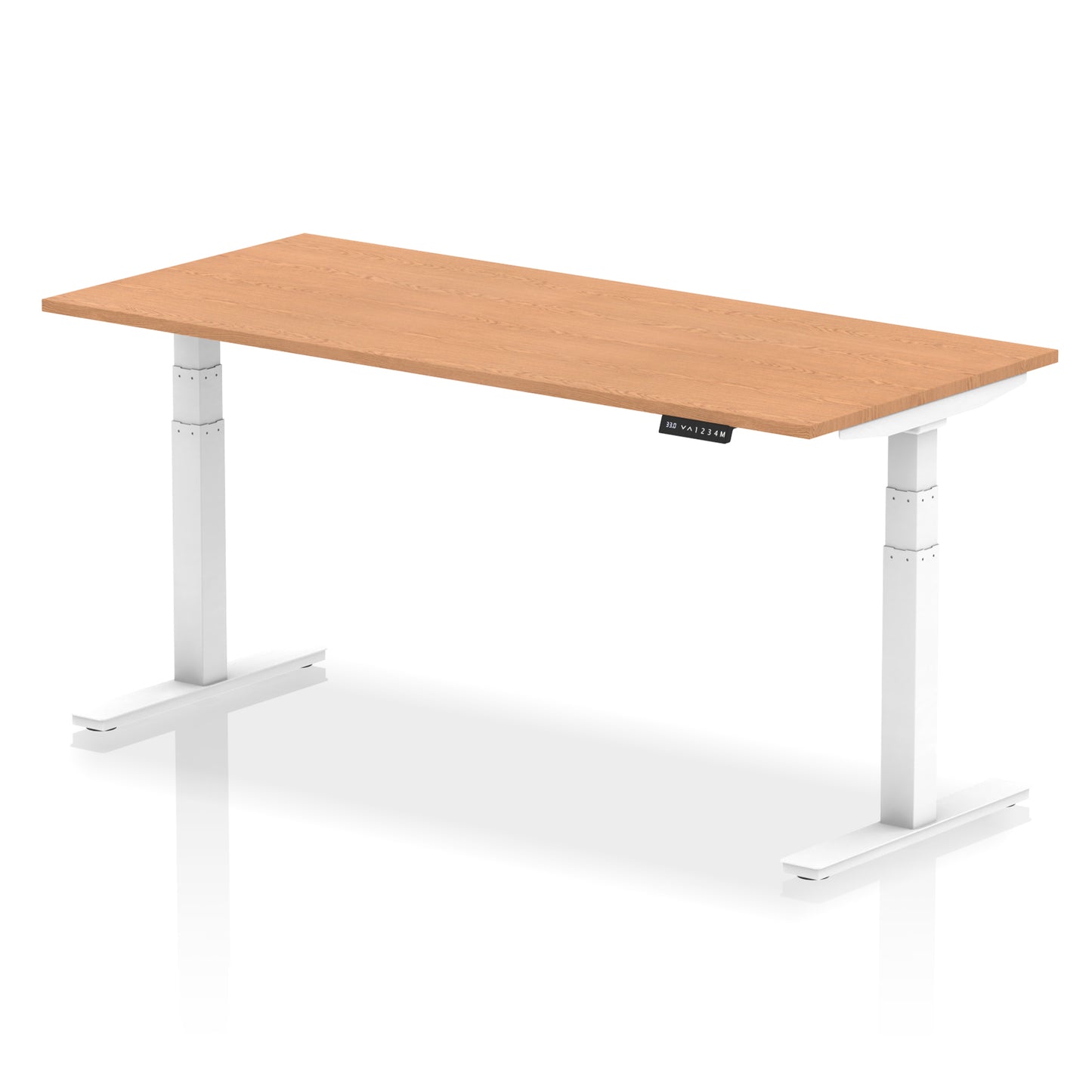 Air Height Adjustable Desk without Cable Ports - 1200mm, 1400mm, 1600mm, 1800mm - Multiple Colour Options