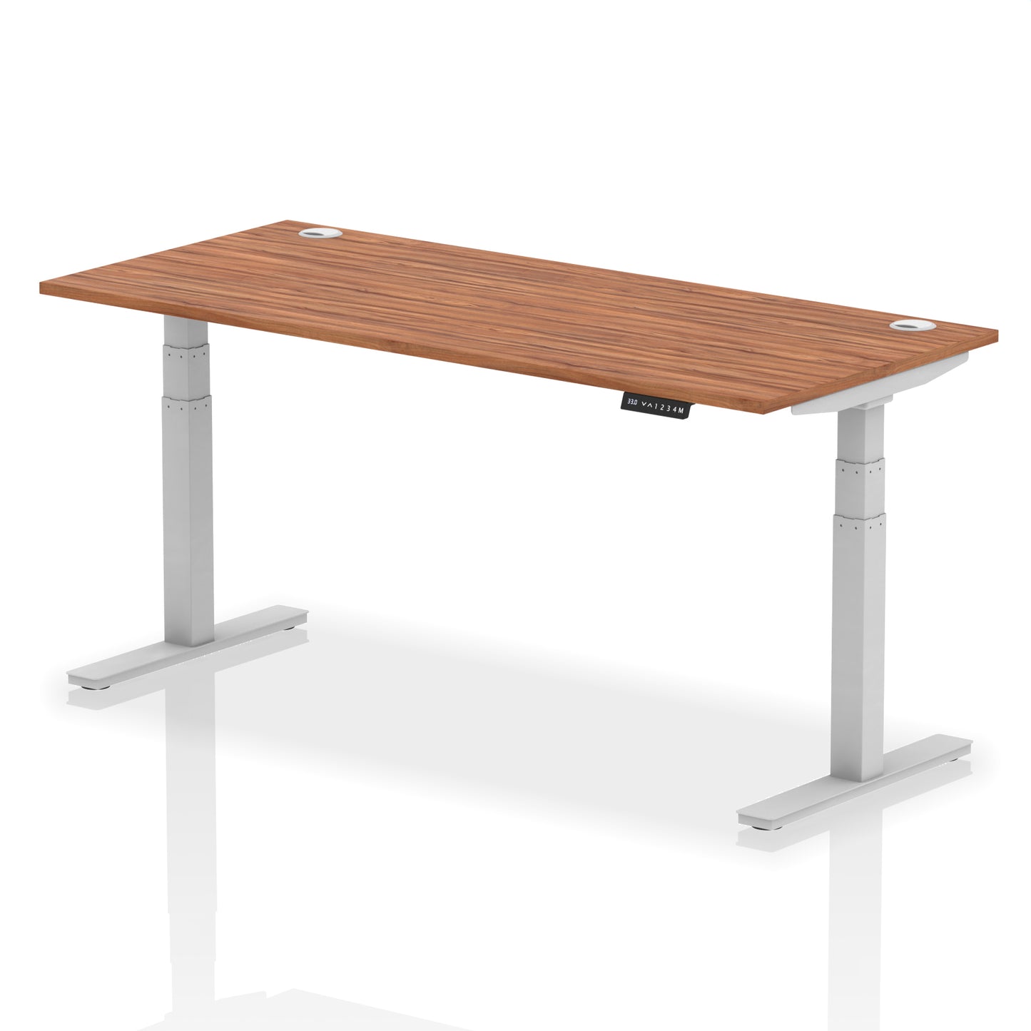 Air Height Adjustable Desk With Cable Ports - 1200mm, 1400mm, 1600mm, 1800mm - Multiple Colour Options