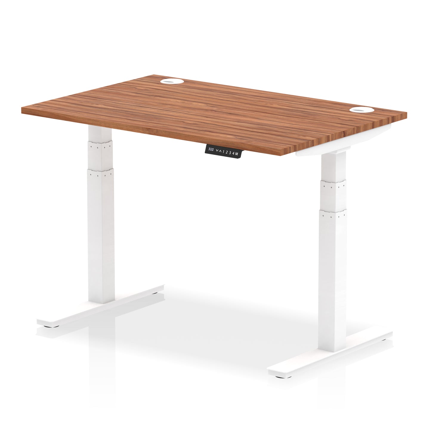 Air Height Adjustable Desk With Cable Ports - 1200mm, 1400mm, 1600mm, 1800mm - Multiple Colour Options