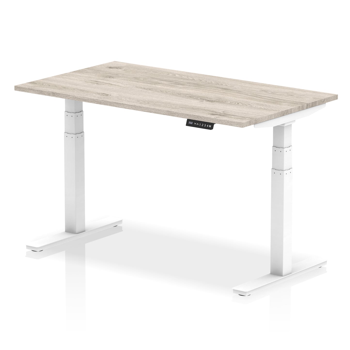 Air Height Adjustable Desk without Cable Ports - 1200mm, 1400mm, 1600mm, 1800mm - Multiple Colour Options
