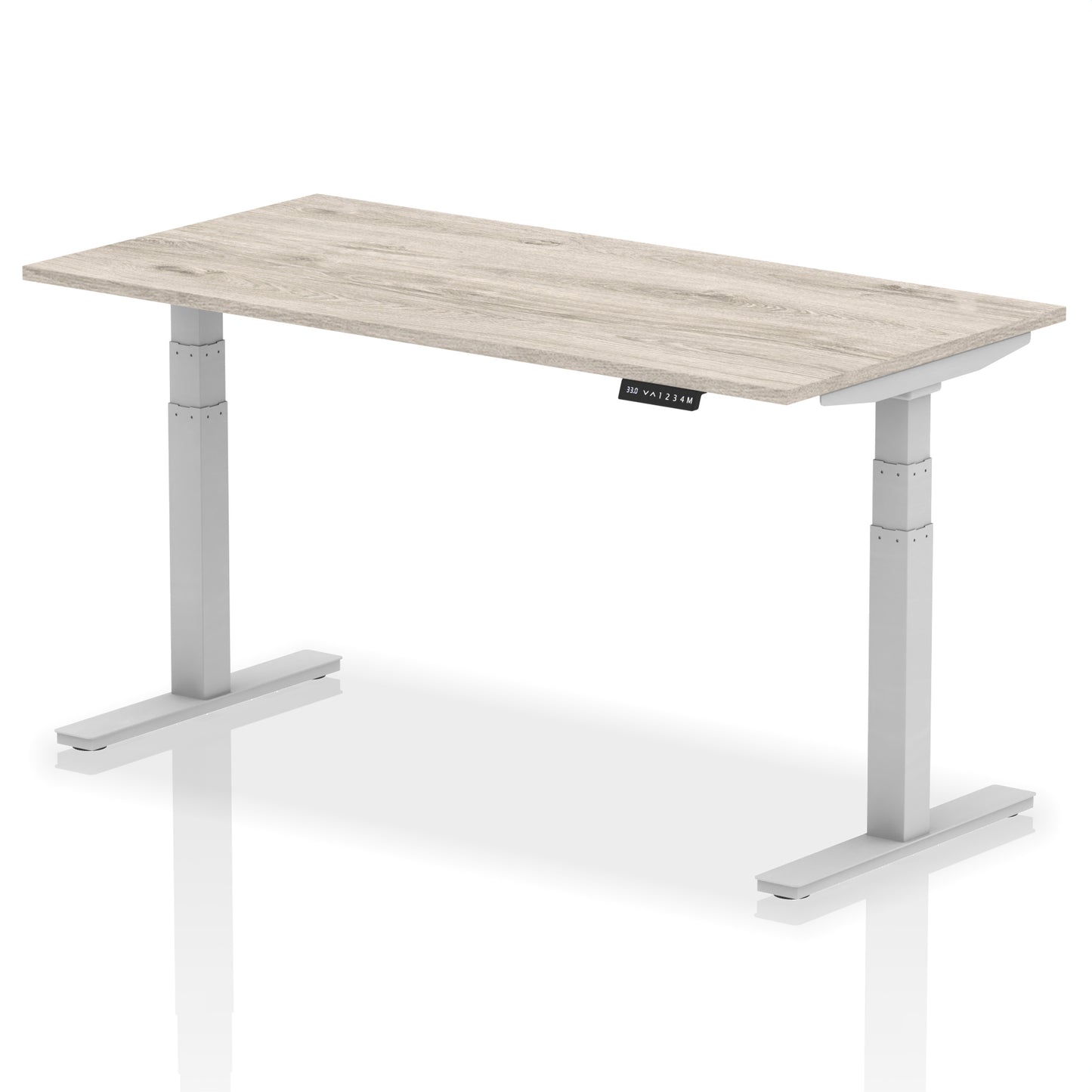Air Height Adjustable Desk without Cable Ports - 1200mm, 1400mm, 1600mm, 1800mm - Multiple Colour Options