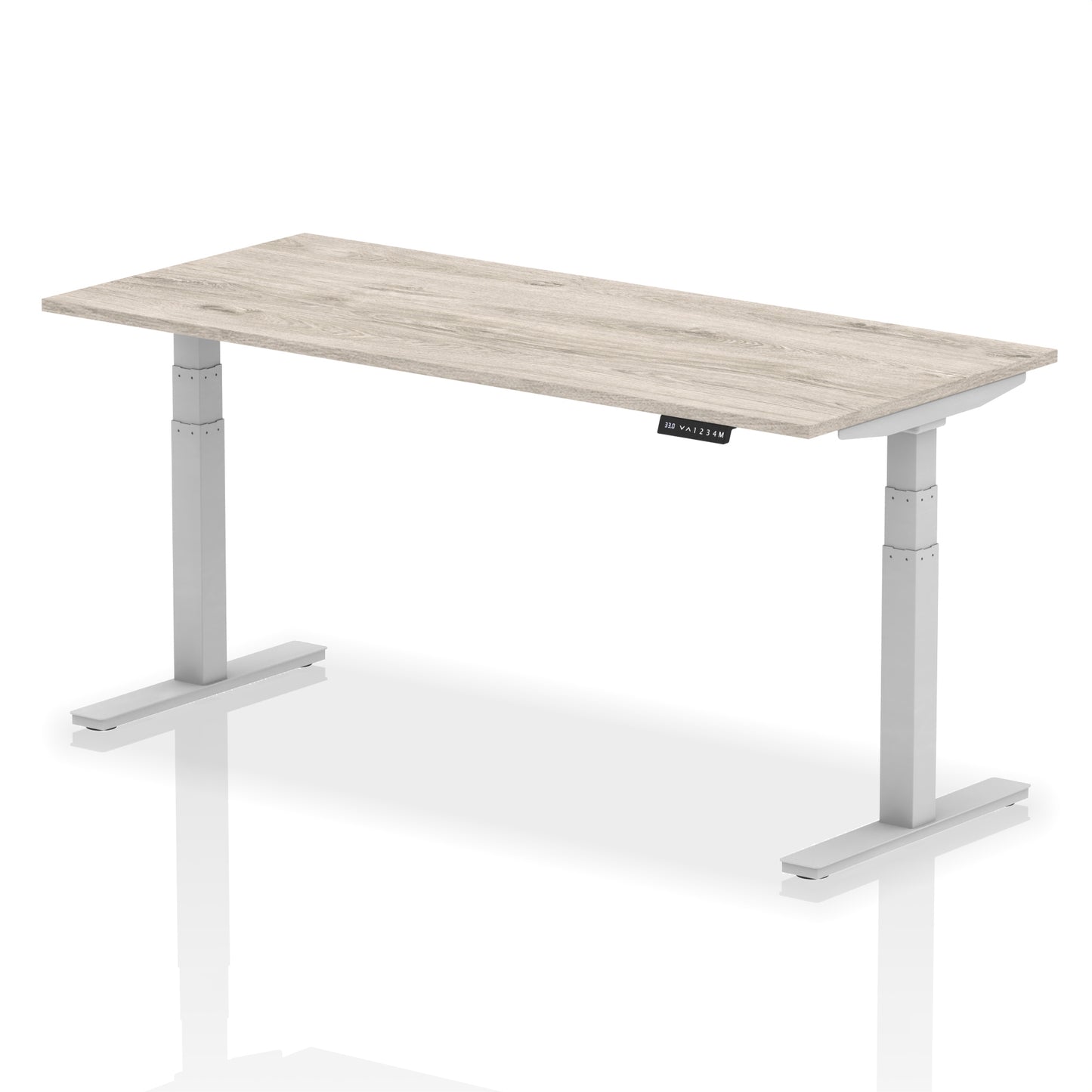 Air Height Adjustable Desk without Cable Ports - 1200mm, 1400mm, 1600mm, 1800mm - Multiple Colour Options