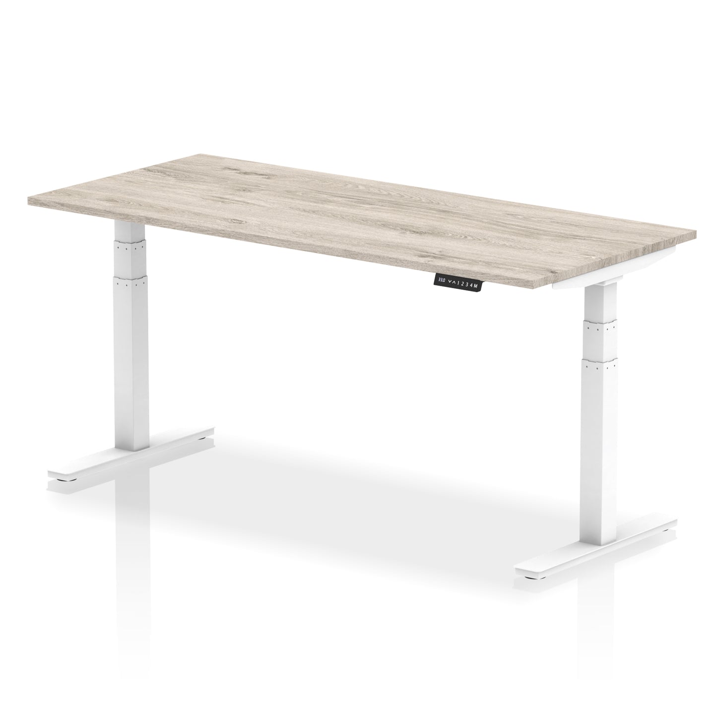 Air Height Adjustable Desk without Cable Ports - 1200mm, 1400mm, 1600mm, 1800mm - Multiple Colour Options