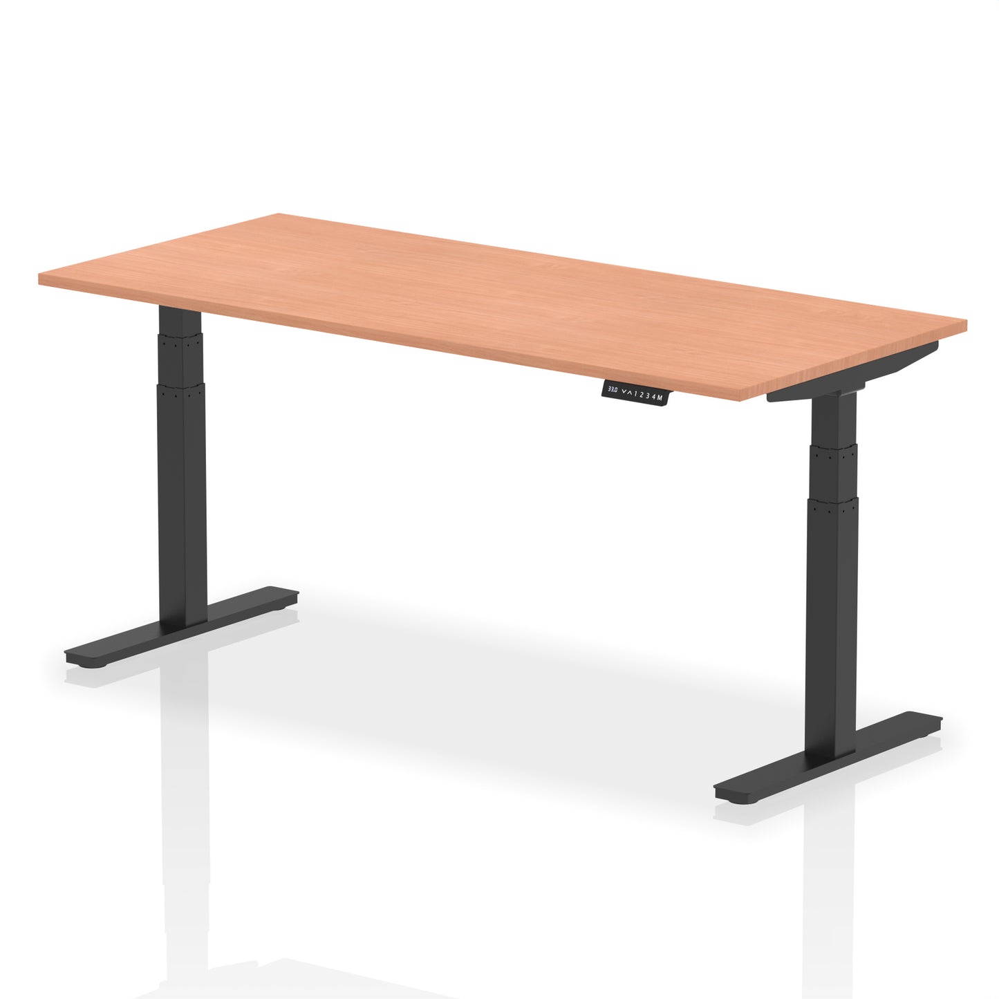 Air Height Adjustable Desk without Cable Ports - 1200mm, 1400mm, 1600mm, 1800mm - Multiple Colour Options