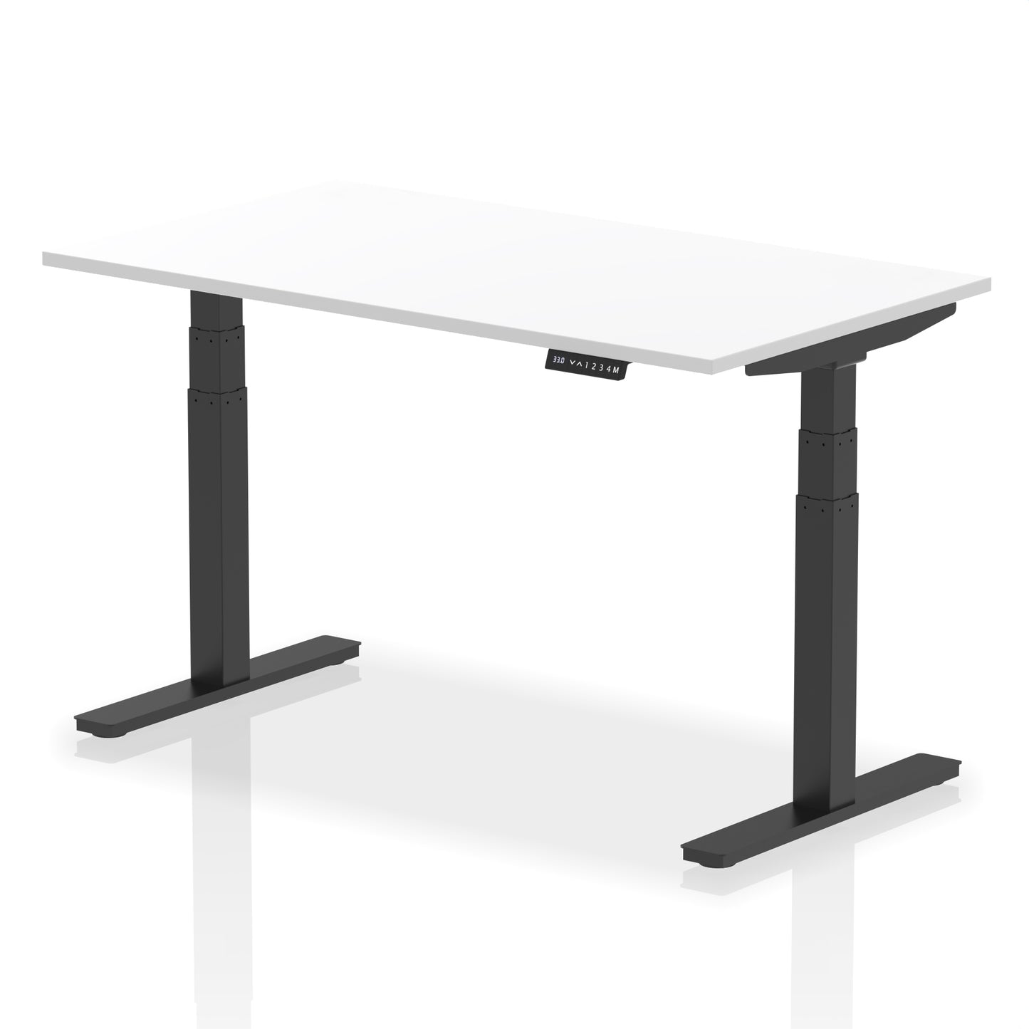 Air Height Adjustable Desk without Cable Ports - 1200mm, 1400mm, 1600mm, 1800mm - Multiple Colour Options