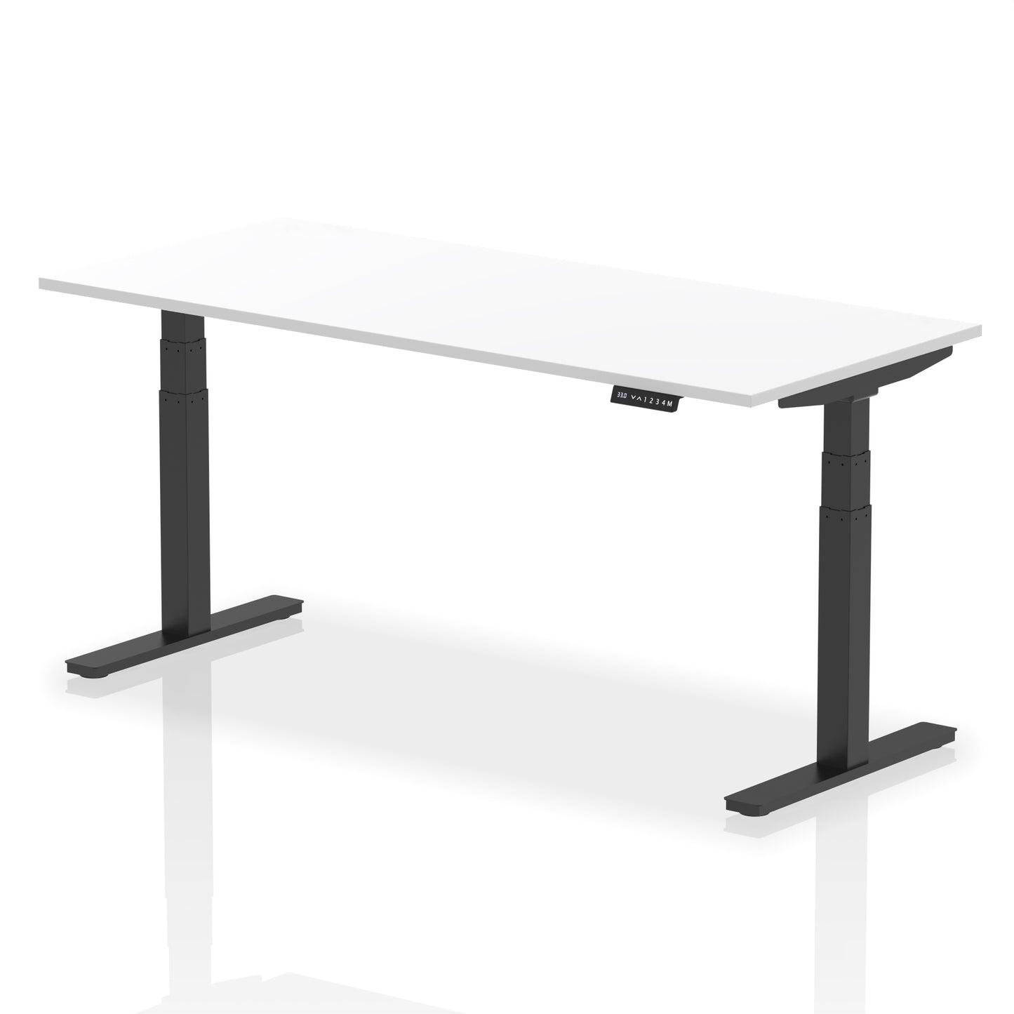Air Height Adjustable Desk without Cable Ports - 1200mm, 1400mm, 1600mm, 1800mm - Multiple Colour Options