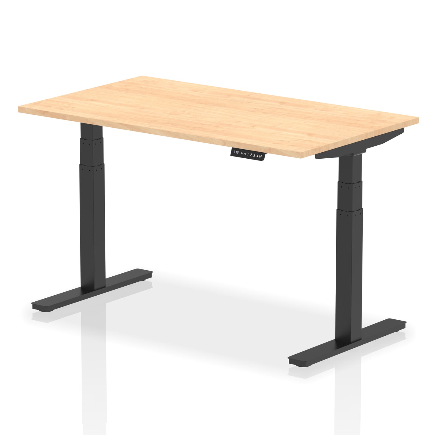Air Height Adjustable Desk without Cable Ports - 1200mm, 1400mm, 1600mm, 1800mm - Multiple Colour Options