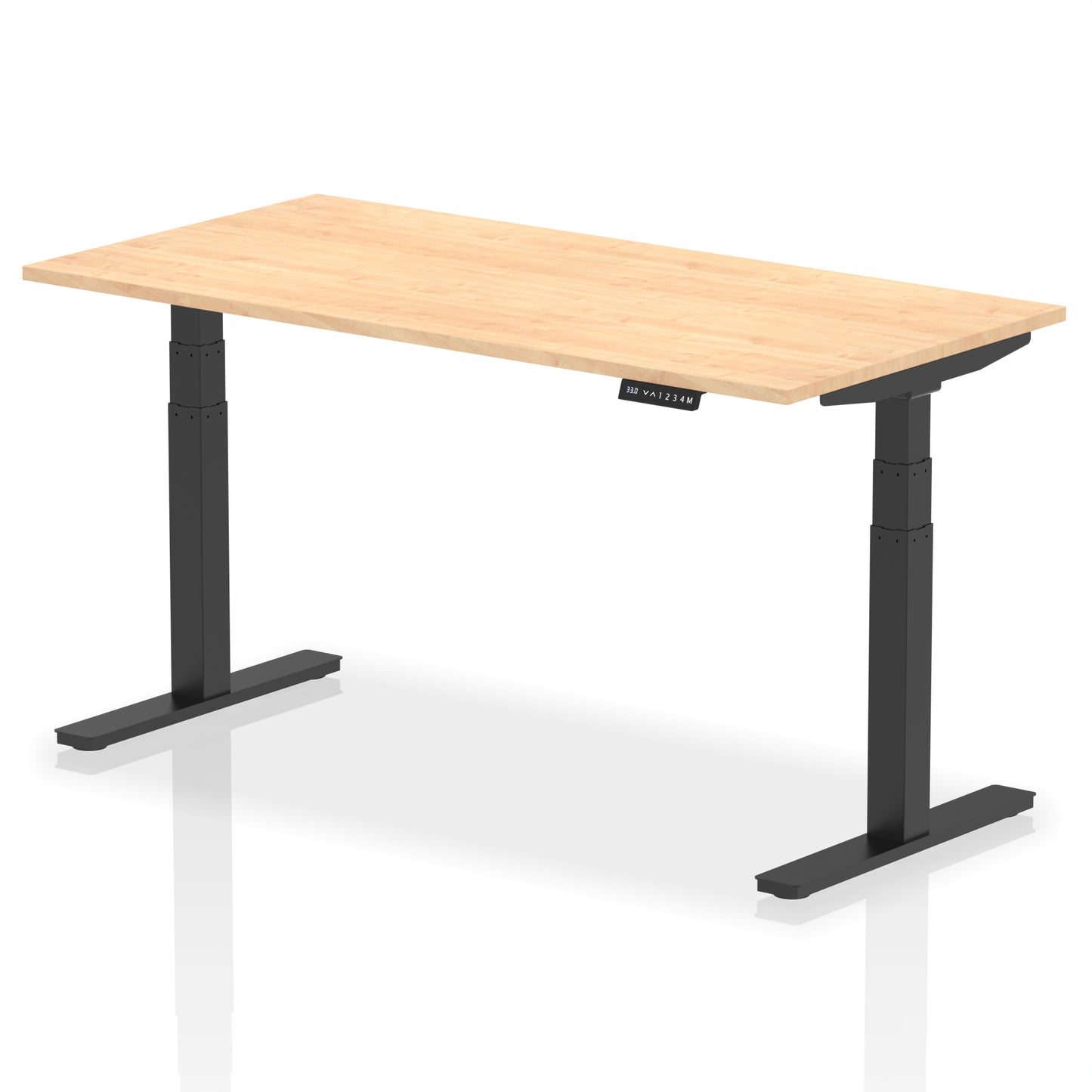 Air Height Adjustable Desk without Cable Ports - 1200mm, 1400mm, 1600mm, 1800mm - Multiple Colour Options