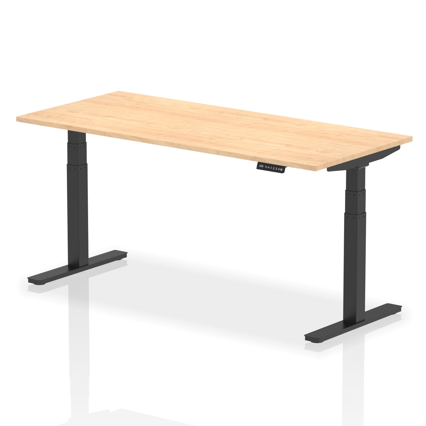 Air Height Adjustable Desk without Cable Ports - 1200mm, 1400mm, 1600mm, 1800mm - Multiple Colour Options