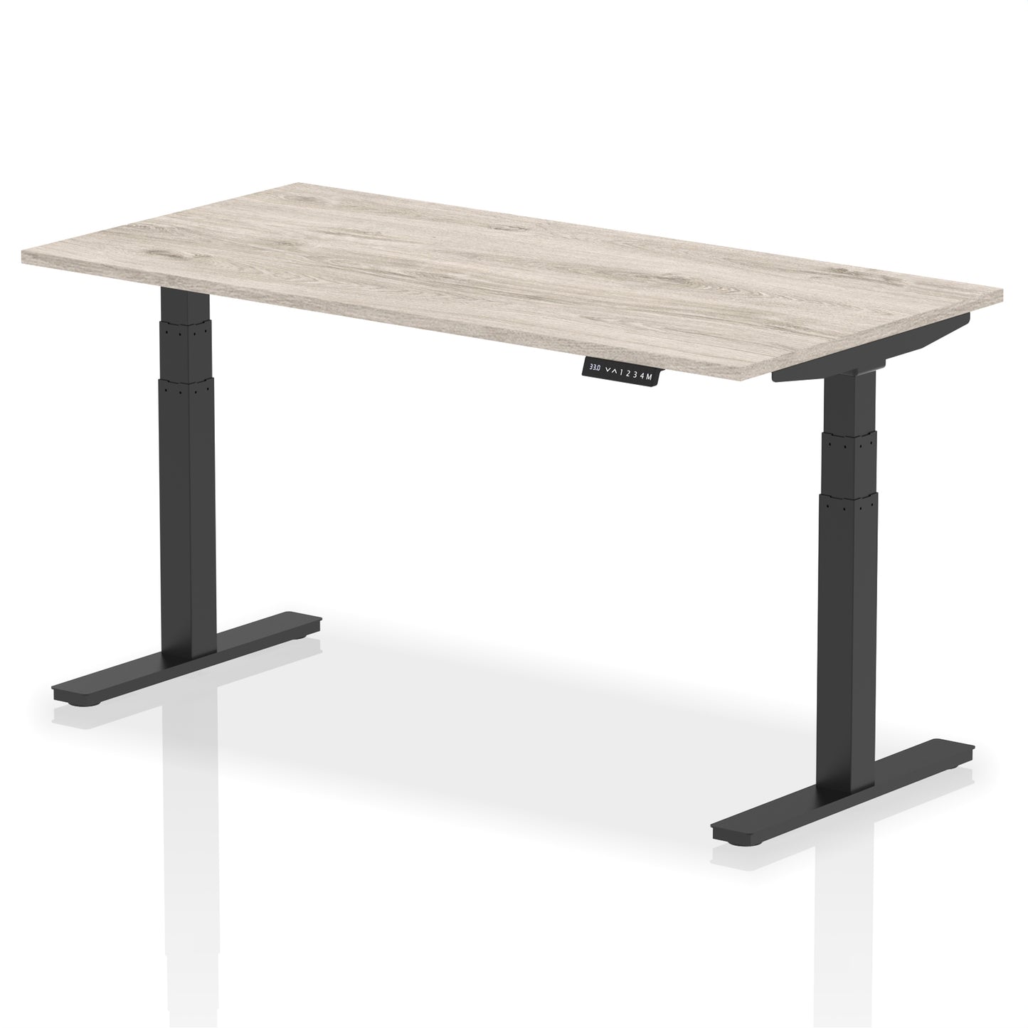 Air Height Adjustable Desk without Cable Ports - 1200mm, 1400mm, 1600mm, 1800mm - Multiple Colour Options