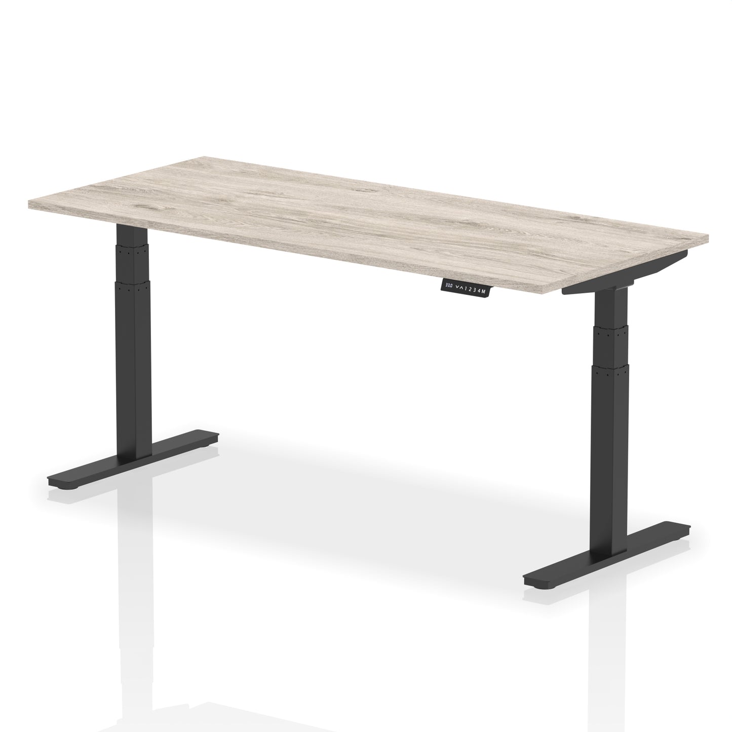 Air Height Adjustable Desk without Cable Ports - 1200mm, 1400mm, 1600mm, 1800mm - Multiple Colour Options