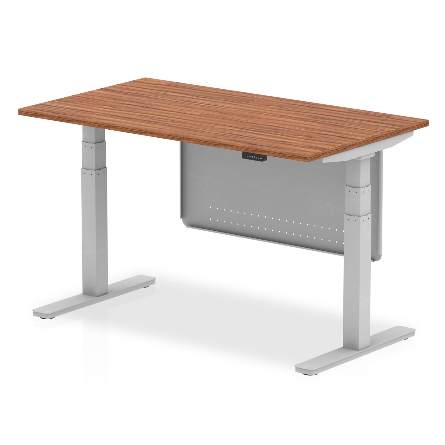 Air Height Adjustable Desk without Cable Ports with Steel Modesty Panel - 1200mm, 1400mm, 1600mm, 1800mm - Multiple Colour Options
