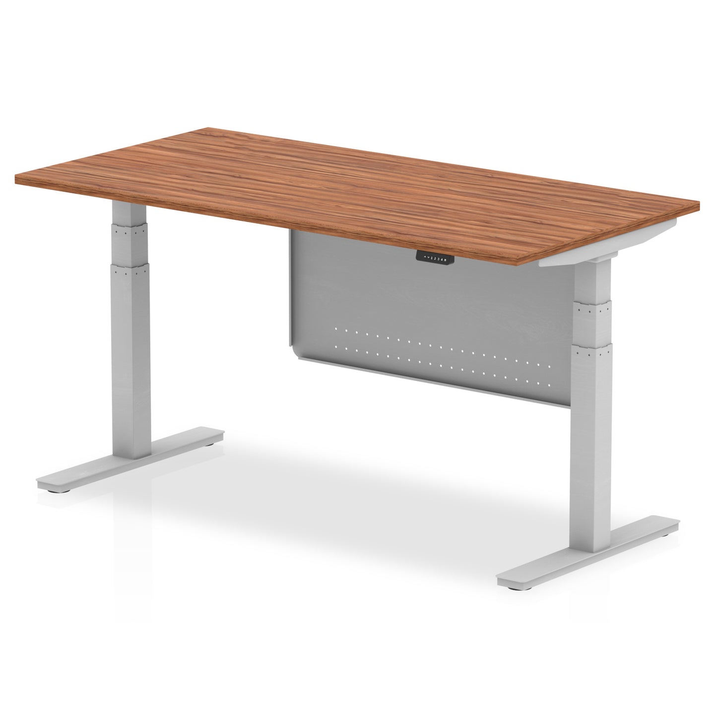 Air Height Adjustable Desk without Cable Ports with Steel Modesty Panel - 1200mm, 1400mm, 1600mm, 1800mm - Multiple Colour Options