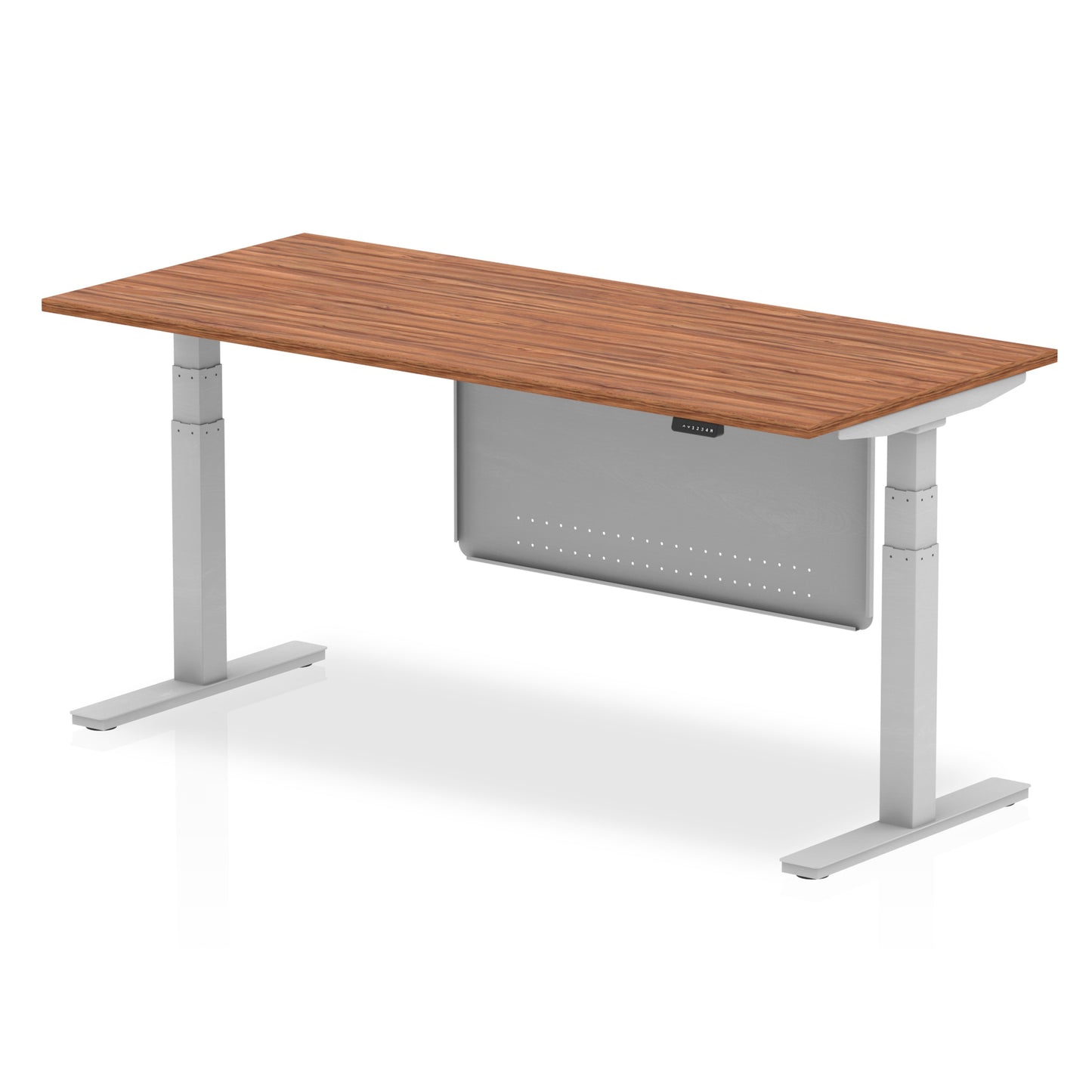 Air Height Adjustable Desk without Cable Ports with Steel Modesty Panel - 1200mm, 1400mm, 1600mm, 1800mm - Multiple Colour Options