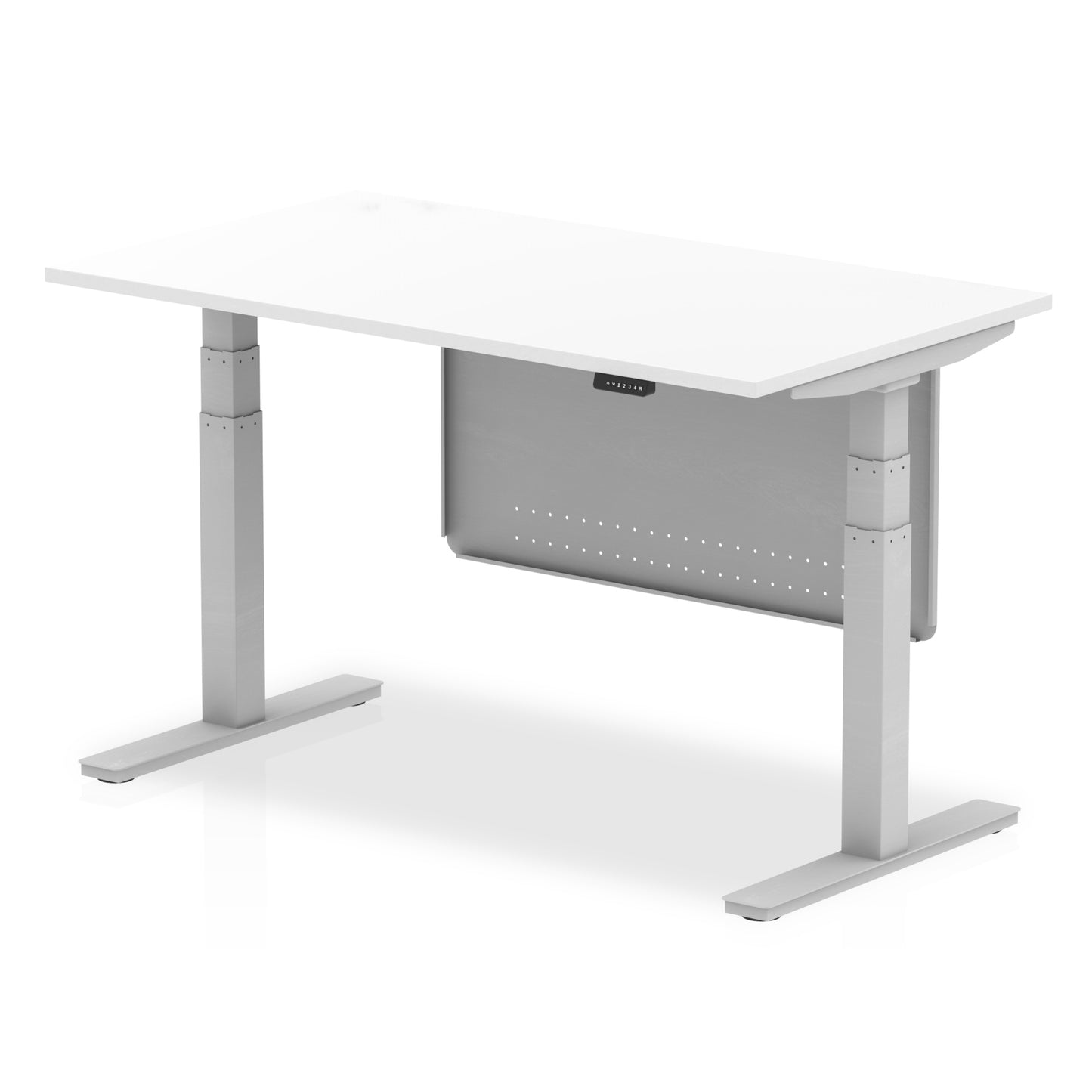 Air Height Adjustable Desk without Cable Ports with Steel Modesty Panel - 1200mm, 1400mm, 1600mm, 1800mm - Multiple Colour Options