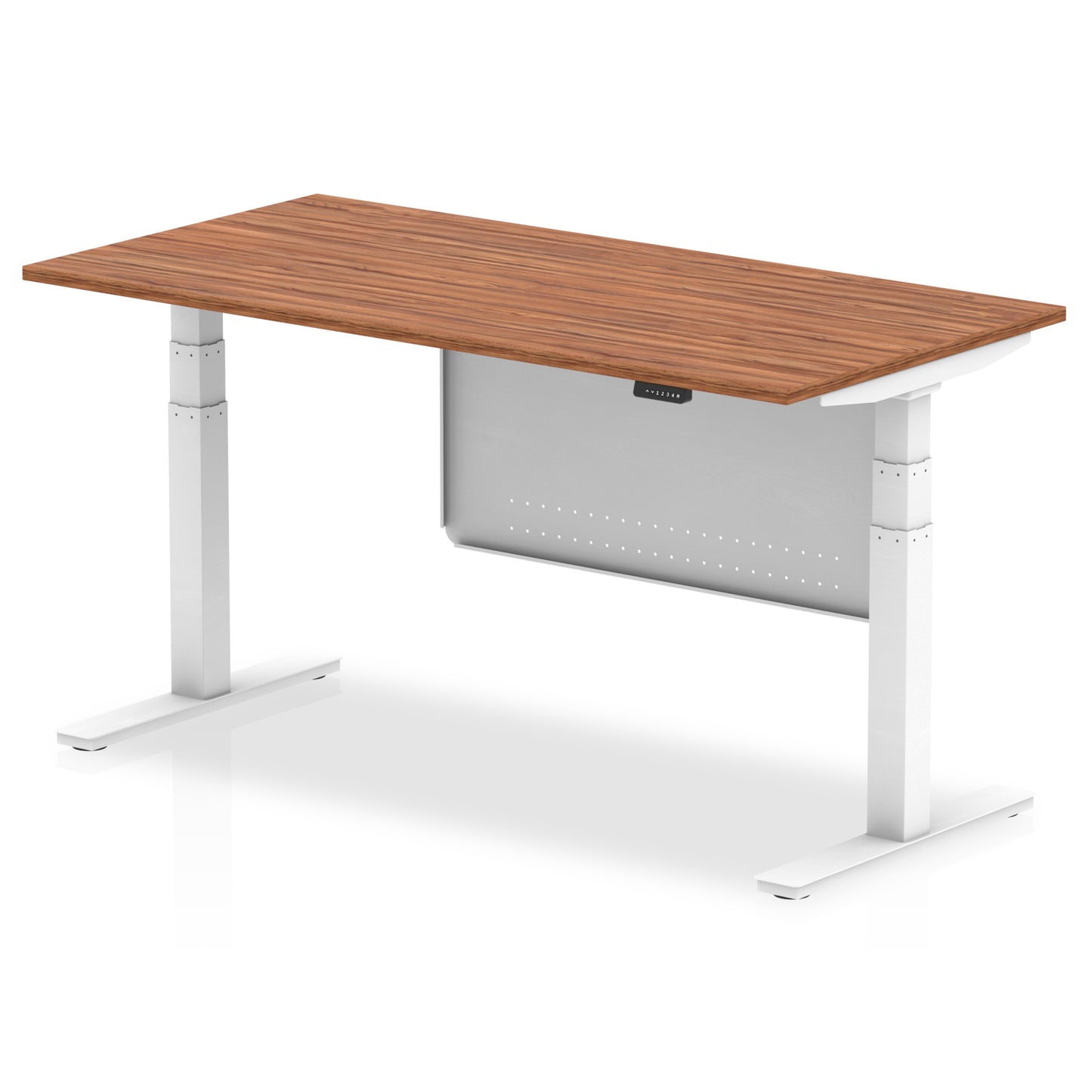 Air Height Adjustable Desk without Cable Ports with Steel Modesty Panel - 1200mm, 1400mm, 1600mm, 1800mm - Multiple Colour Options