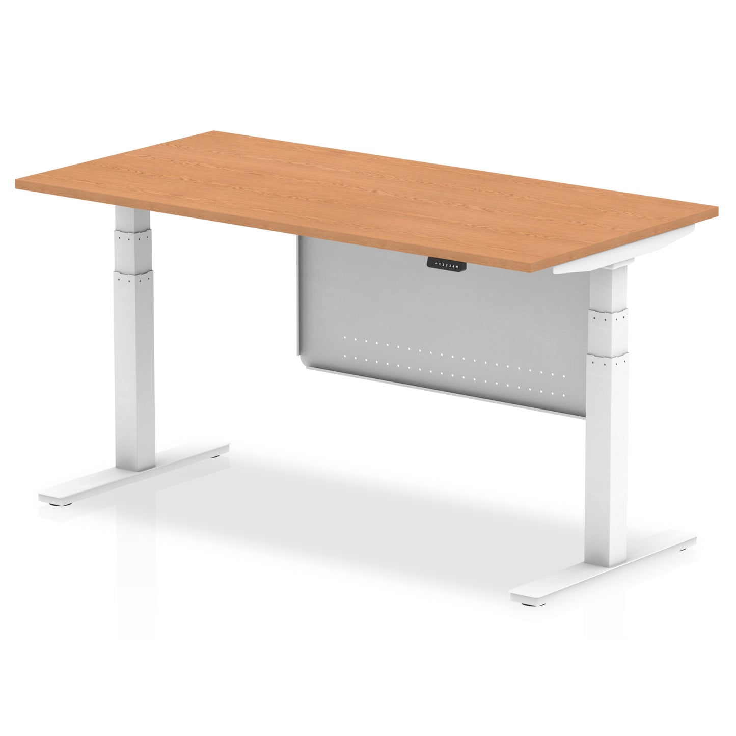 Air Height Adjustable Desk without Cable Ports with Steel Modesty Panel - 1200mm, 1400mm, 1600mm, 1800mm - Multiple Colour Options