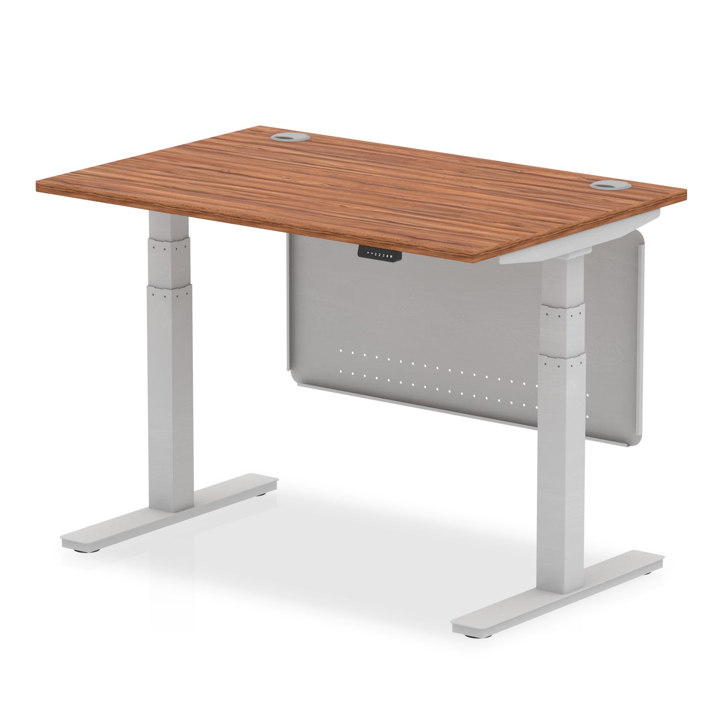 Air Height Adjustable Desk With Cable Ports With Steel Modesty Panel - 1200mm, 1400mm, 1600mm, 1800mm - Multiple Colour Options