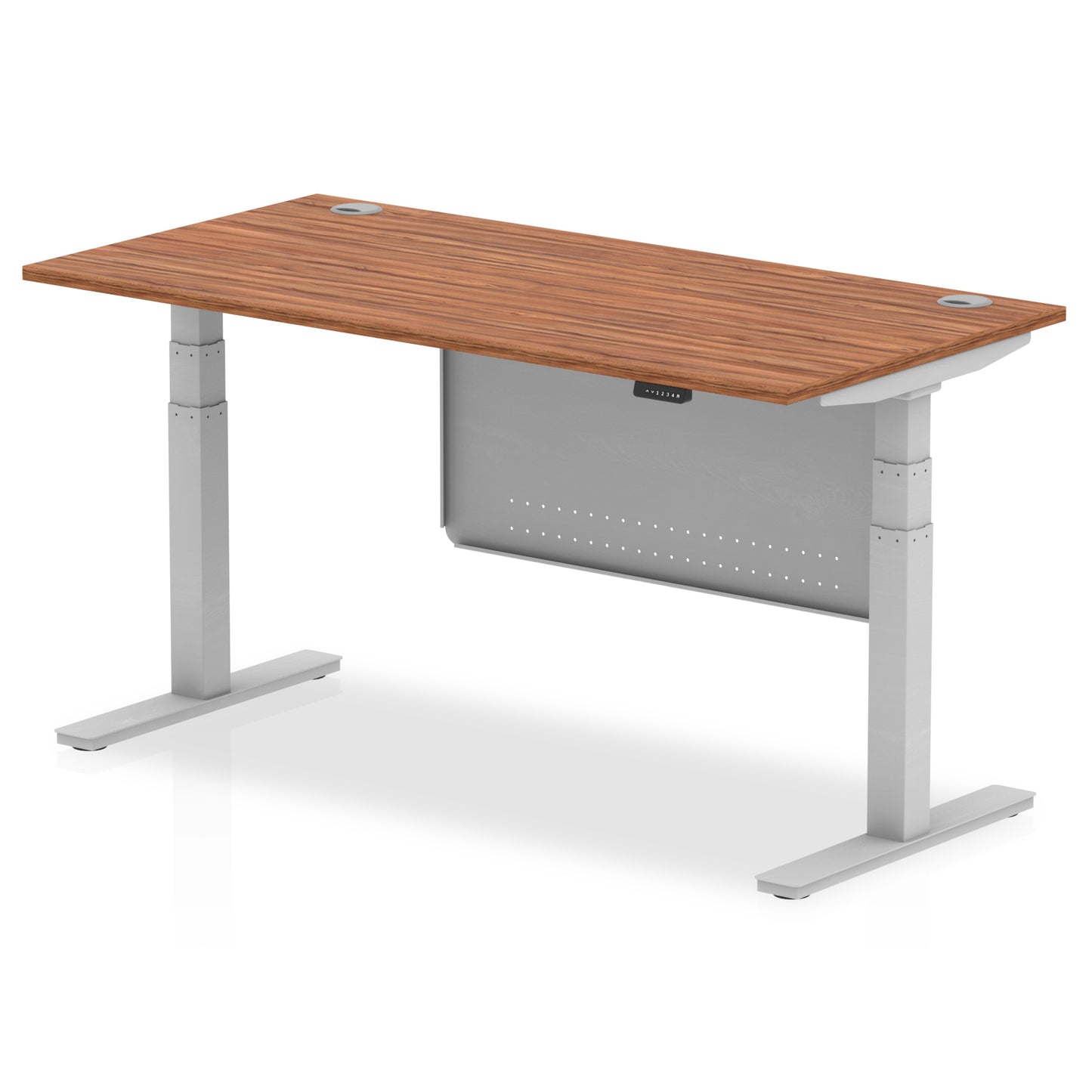Air Height Adjustable Desk With Cable Ports With Steel Modesty Panel - 1200mm, 1400mm, 1600mm, 1800mm - Multiple Colour Options