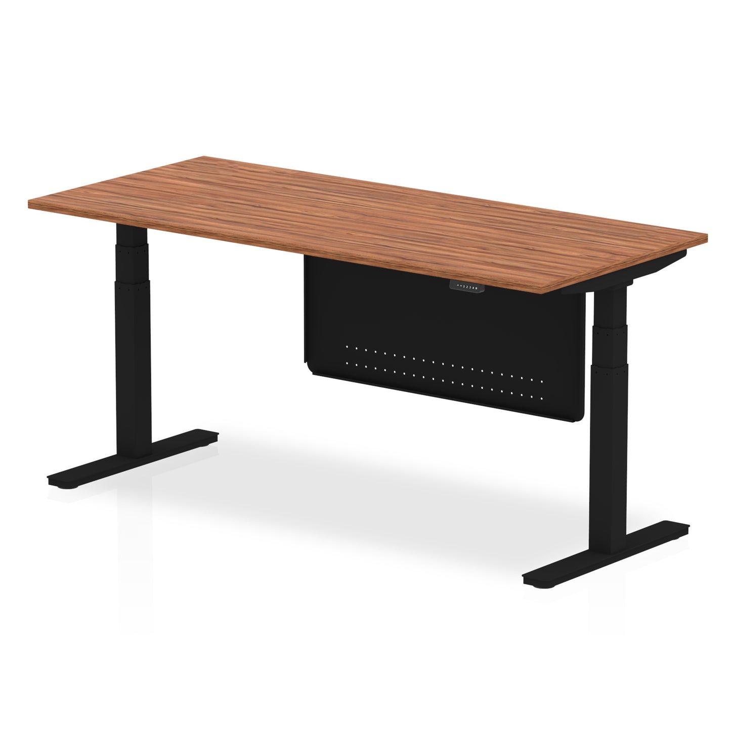 Air Height Adjustable Desk without Cable Ports with Steel Modesty Panel - 1200mm, 1400mm, 1600mm, 1800mm - Multiple Colour Options