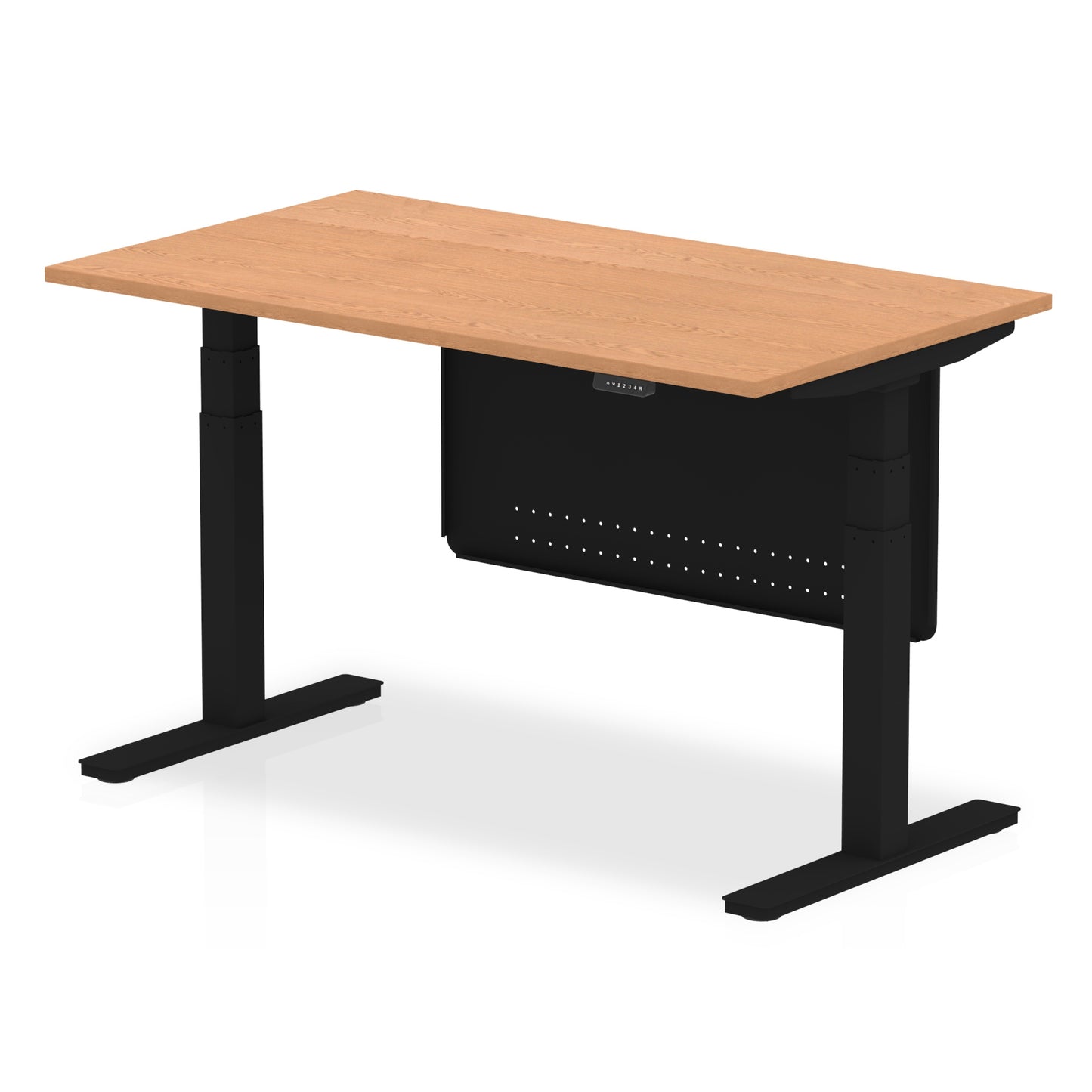 Air Height Adjustable Desk without Cable Ports with Steel Modesty Panel - 1200mm, 1400mm, 1600mm, 1800mm - Multiple Colour Options