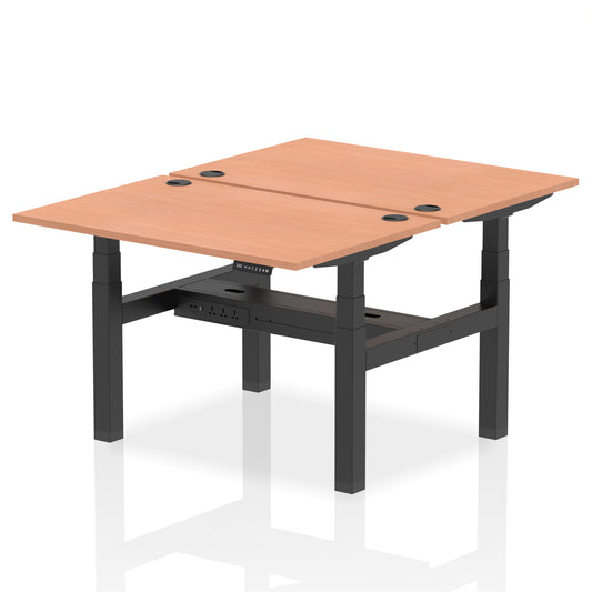 Air Back-to-Back Height Adjustable Bench Desk - 2 Person - 1200mm, 1400mm, 1600mm, 1800mm - Multiple Colour Options