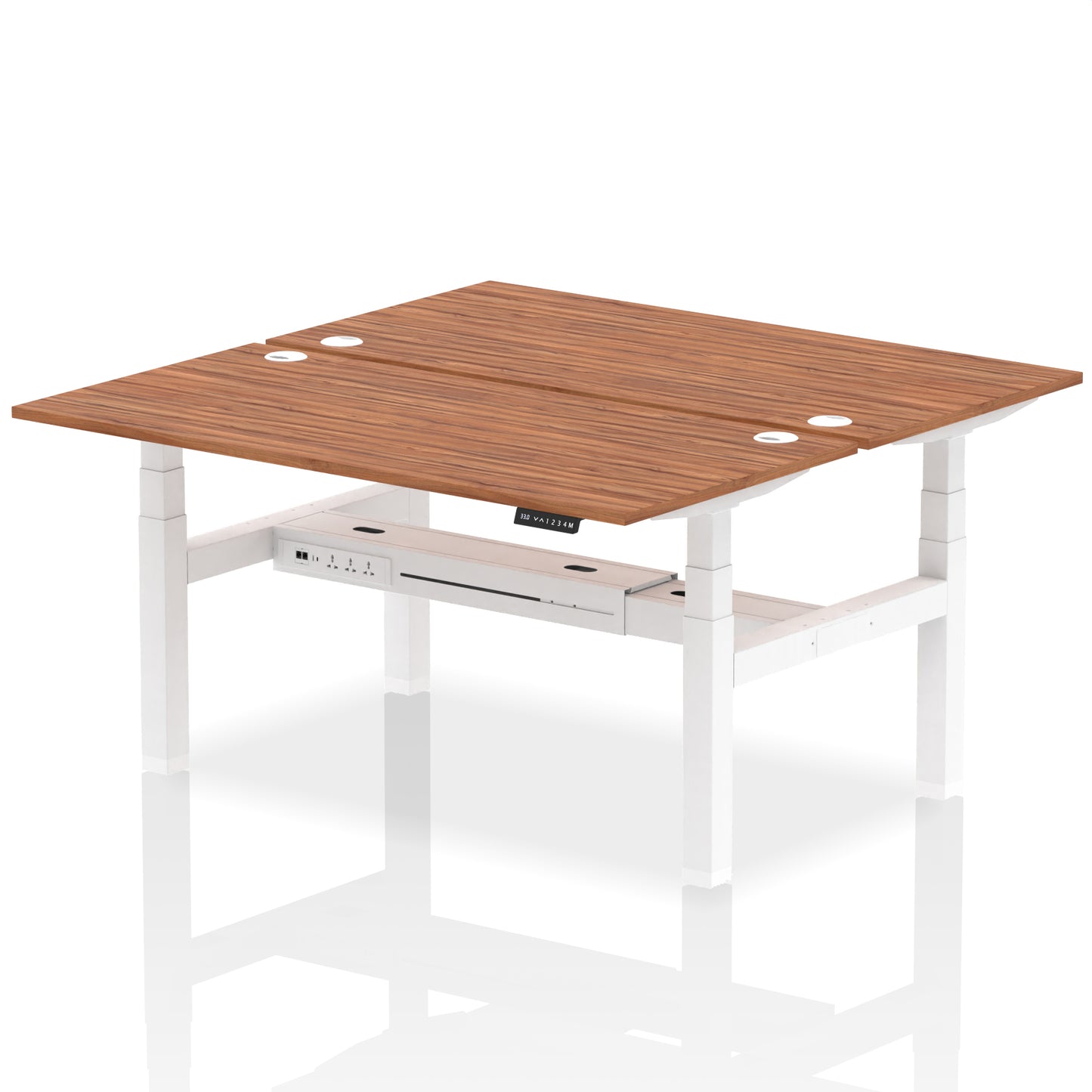 Air Back-to-Back Height Adjustable Bench Desk - 2 Person - 1200mm, 1400mm, 1600mm, 1800mm - Multiple Colour Options