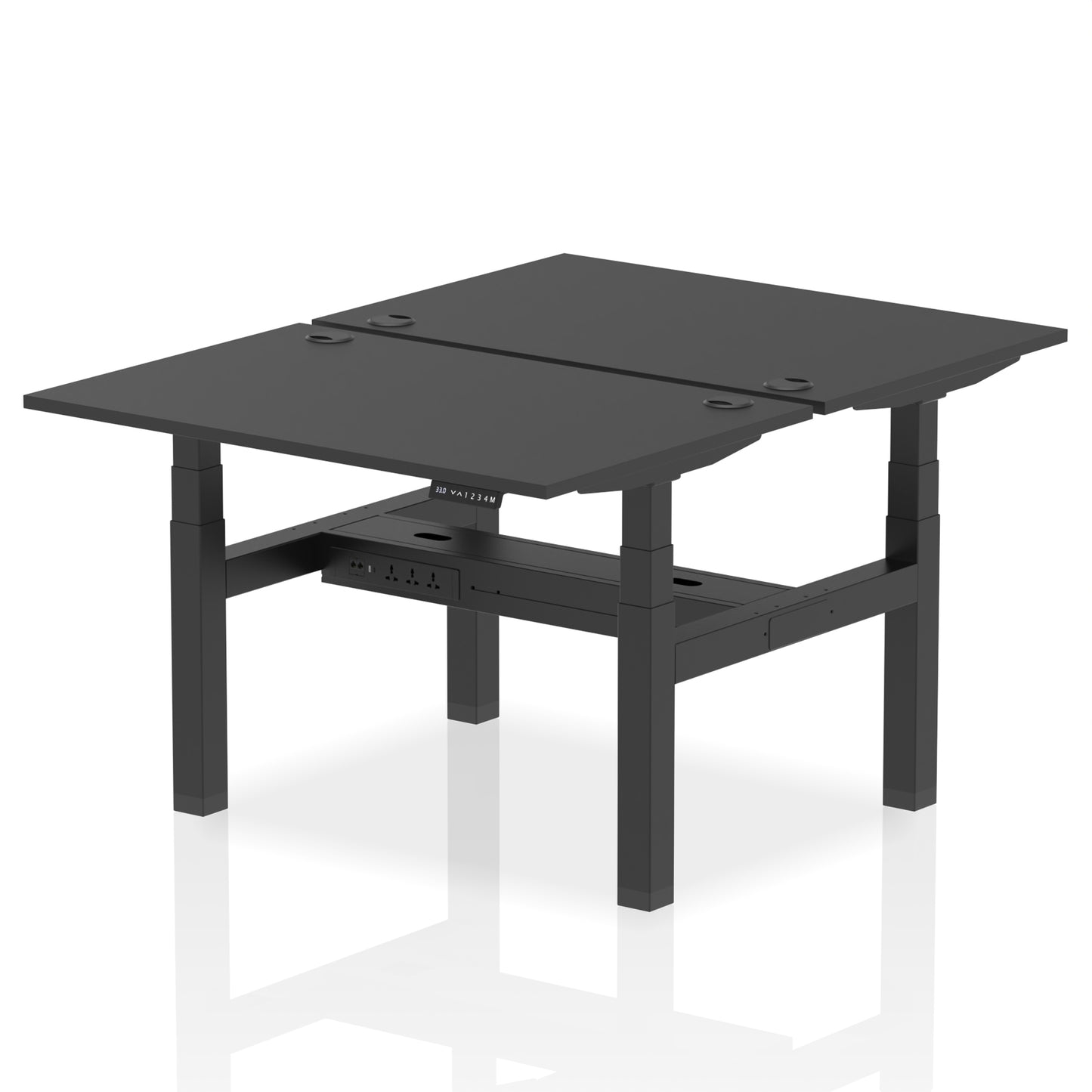 Air Back-to-Back Height Adjustable Bench Desk - 2 Person - 1200mm, 1400mm, 1600mm, 1800mm - Multiple Colour Options