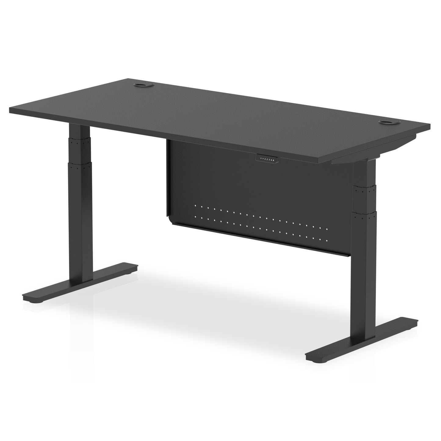Air Height Adjustable Desk With Cable Ports With Steel Modesty Panel - 1200mm, 1400mm, 1600mm, 1800mm - Multiple Colour Options