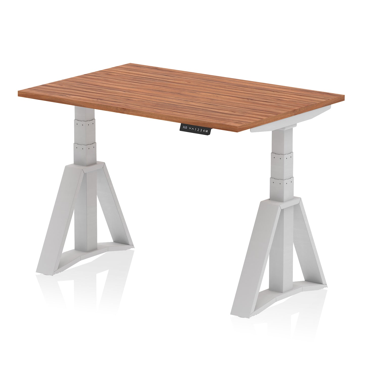 Air Height Adjustable Desk without Cable Ports With Piste Foot - 1200mm, 1400mm, 1600mm or 1800mm - Multiple Colour Options