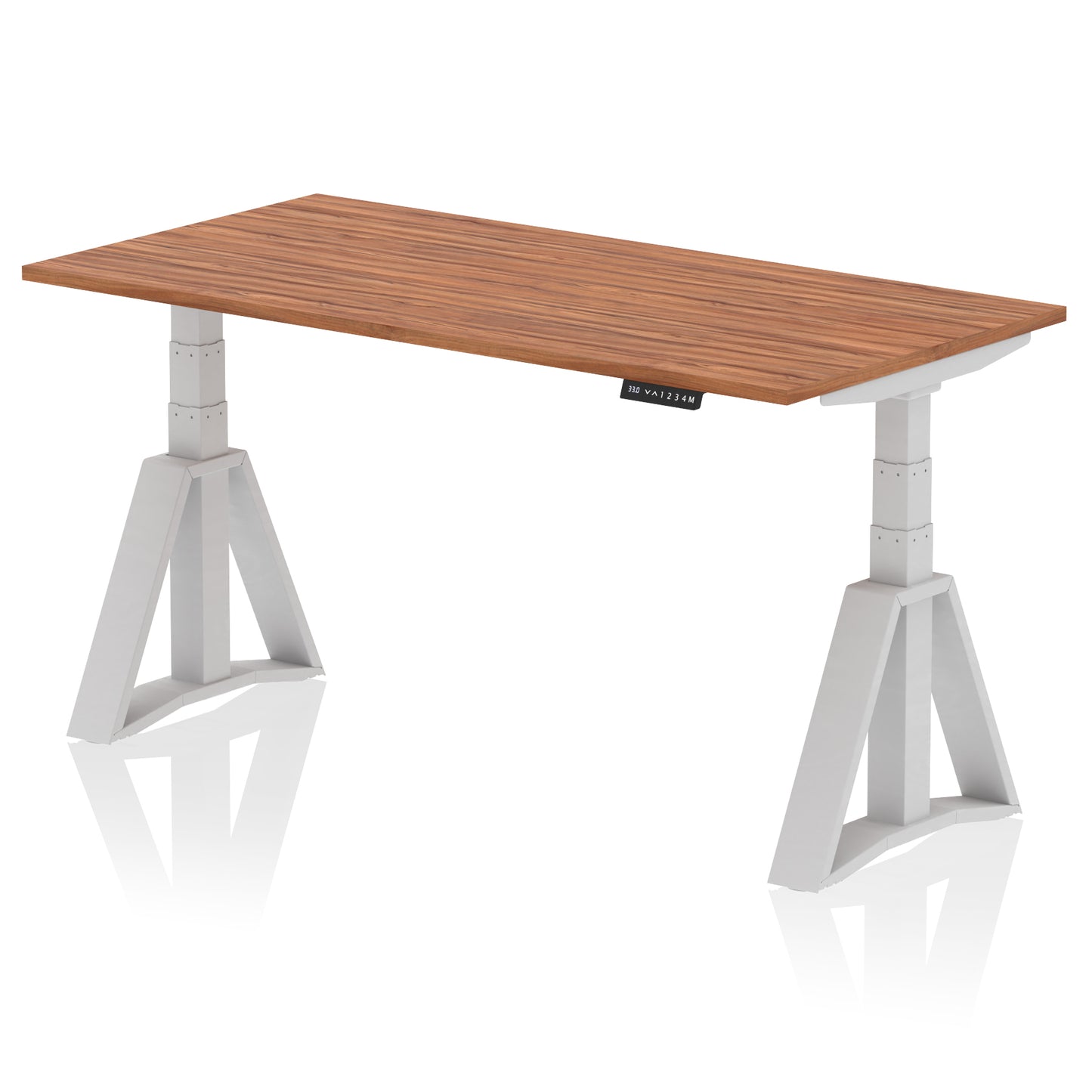 Air Height Adjustable Desk without Cable Ports With Piste Foot - 1200mm, 1400mm, 1600mm or 1800mm - Multiple Colour Options