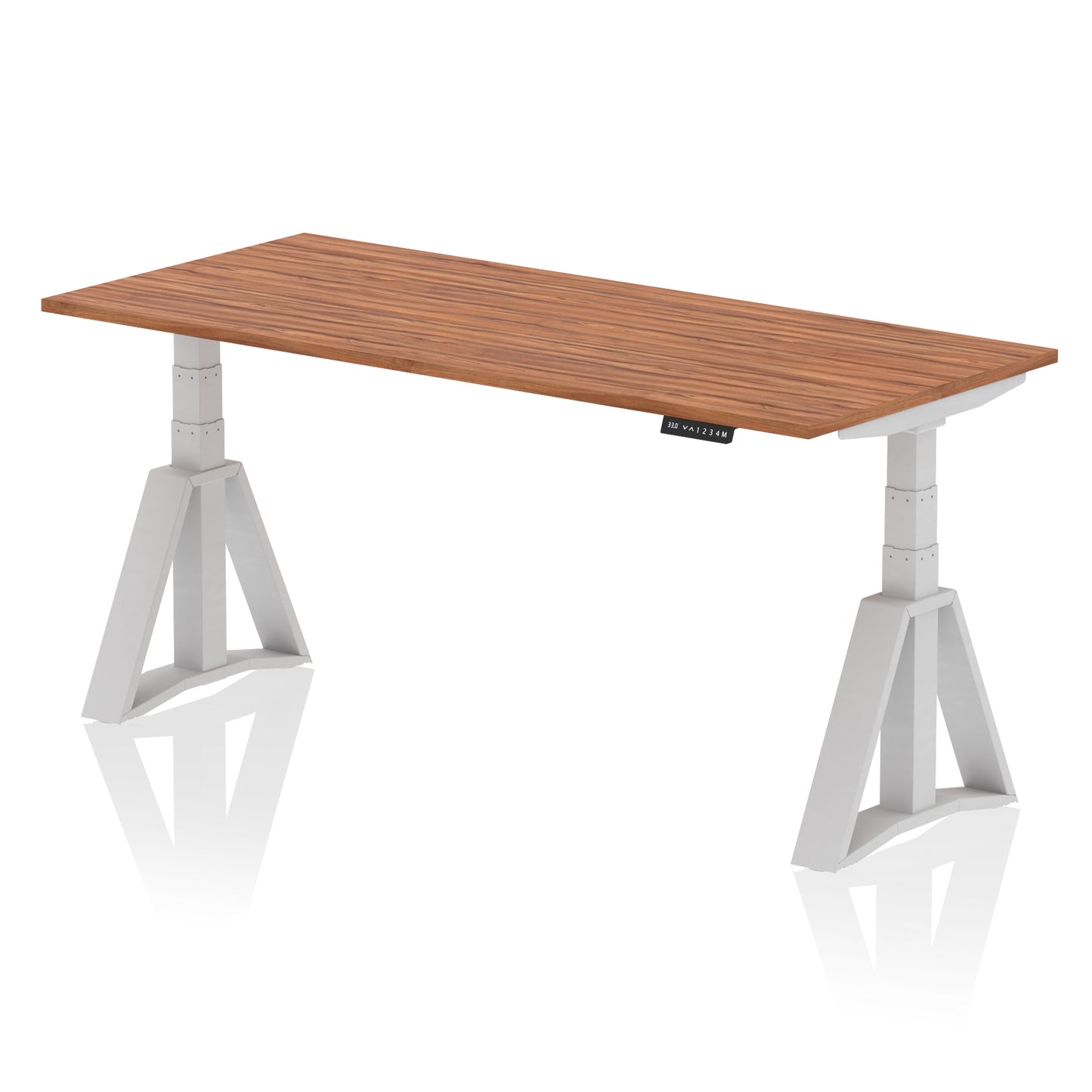 Air Height Adjustable Desk without Cable Ports With Piste Foot - 1200mm, 1400mm, 1600mm or 1800mm - Multiple Colour Options