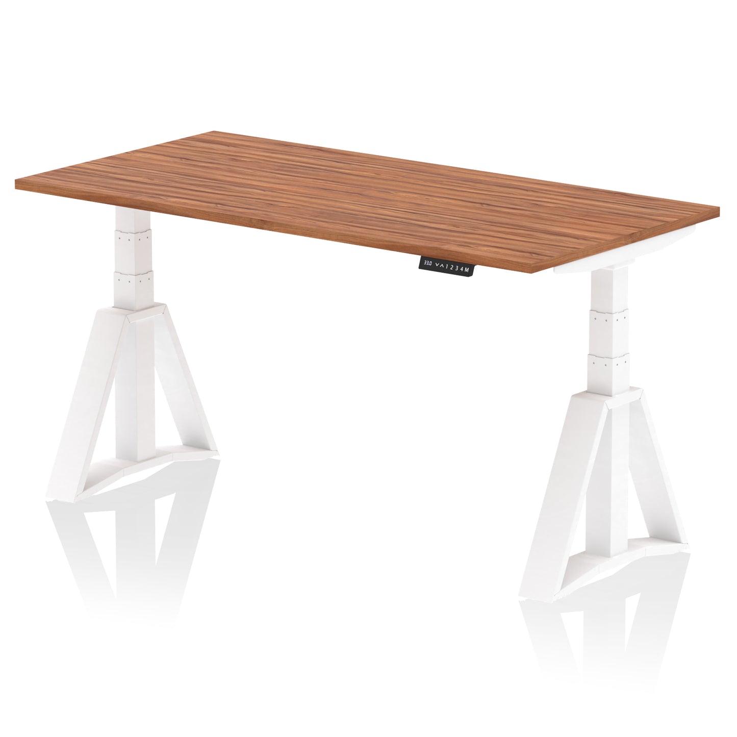 Air Height Adjustable Desk without Cable Ports With Piste Foot - 1200mm, 1400mm, 1600mm or 1800mm - Multiple Colour Options