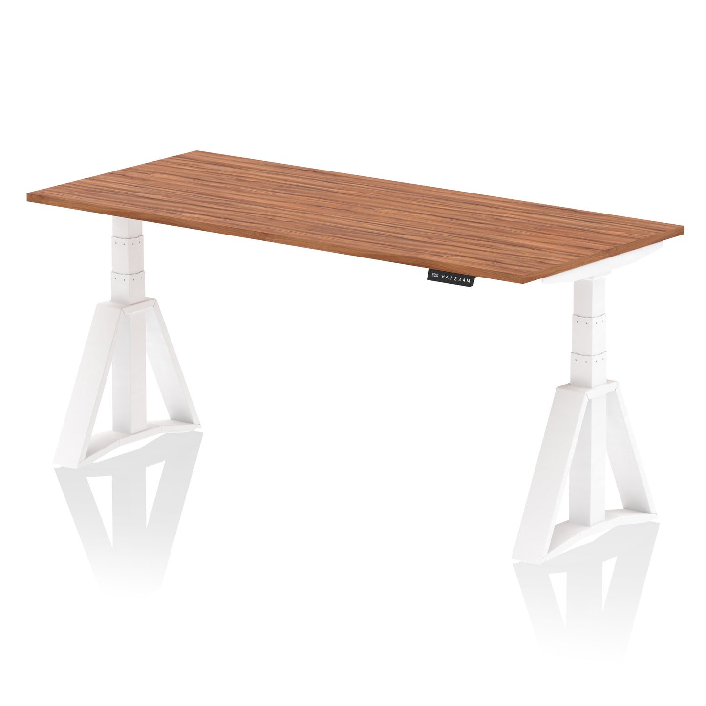 Air Height Adjustable Desk without Cable Ports With Piste Foot - 1200mm, 1400mm, 1600mm or 1800mm - Multiple Colour Options