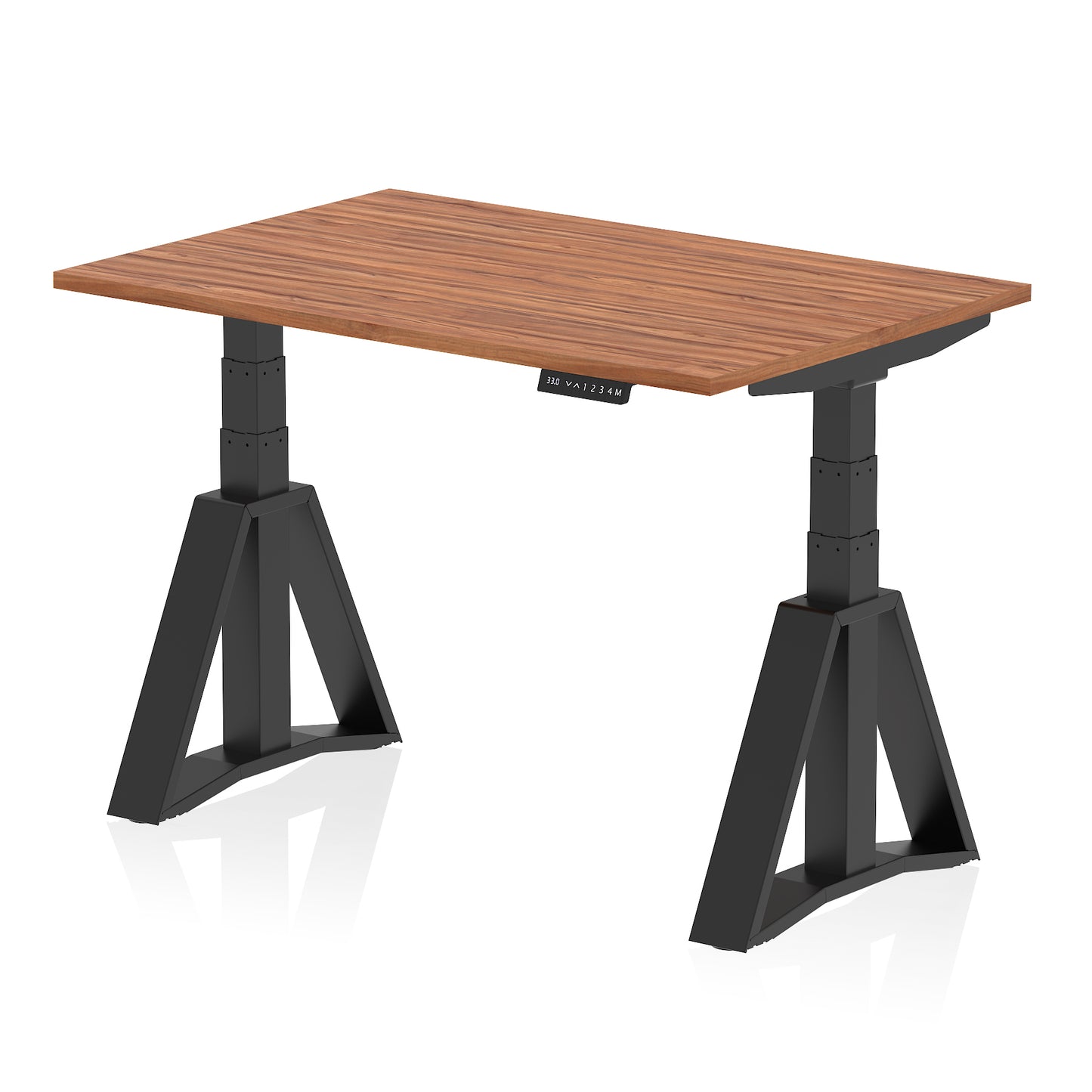 Air Height Adjustable Desk without Cable Ports With Piste Foot - 1200mm, 1400mm, 1600mm or 1800mm - Multiple Colour Options