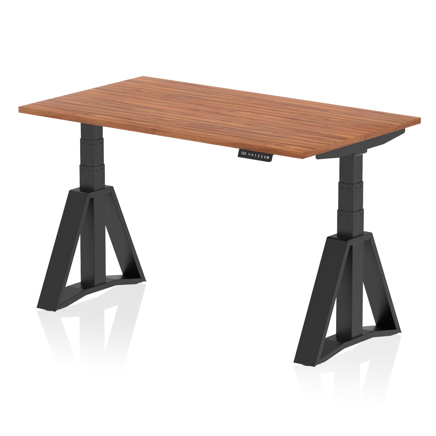 Air Height Adjustable Desk without Cable Ports With Piste Foot - 1200mm, 1400mm, 1600mm or 1800mm - Multiple Colour Options