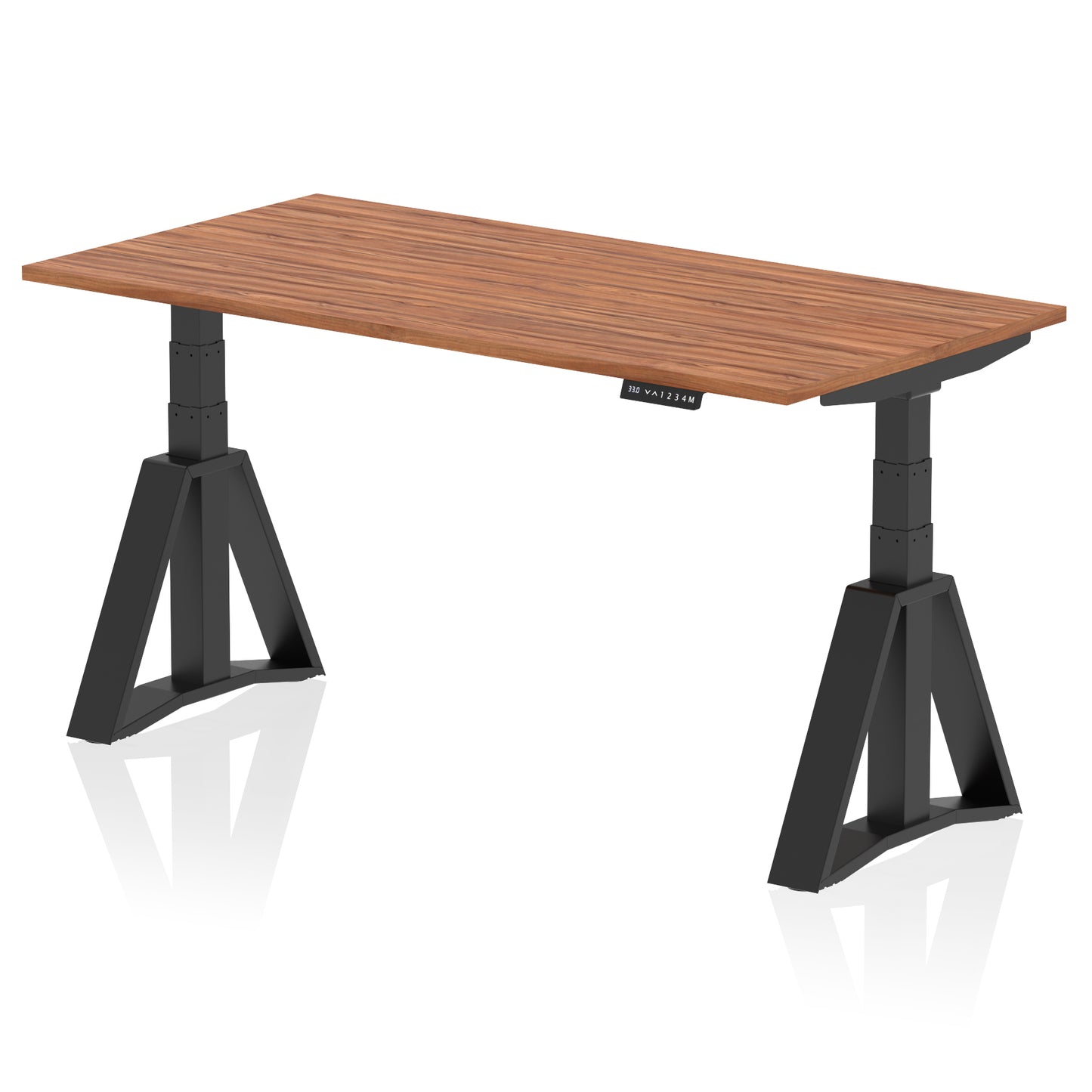 Air Height Adjustable Desk without Cable Ports With Piste Foot - 1200mm, 1400mm, 1600mm or 1800mm - Multiple Colour Options