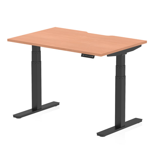 Air Scalloped Edge Height Adjustable Office Desk - 1200mm, 1400mm, 1600mm - Multiple Colour Options Available