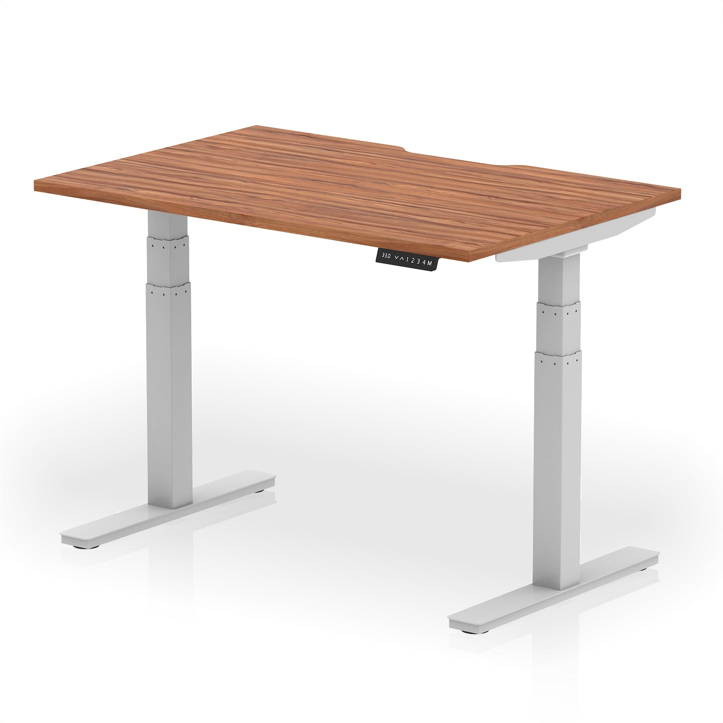 Air Scalloped Edge Height Adjustable Office Desk - 1200mm, 1400mm, 1600mm - Multiple Colour Options Available