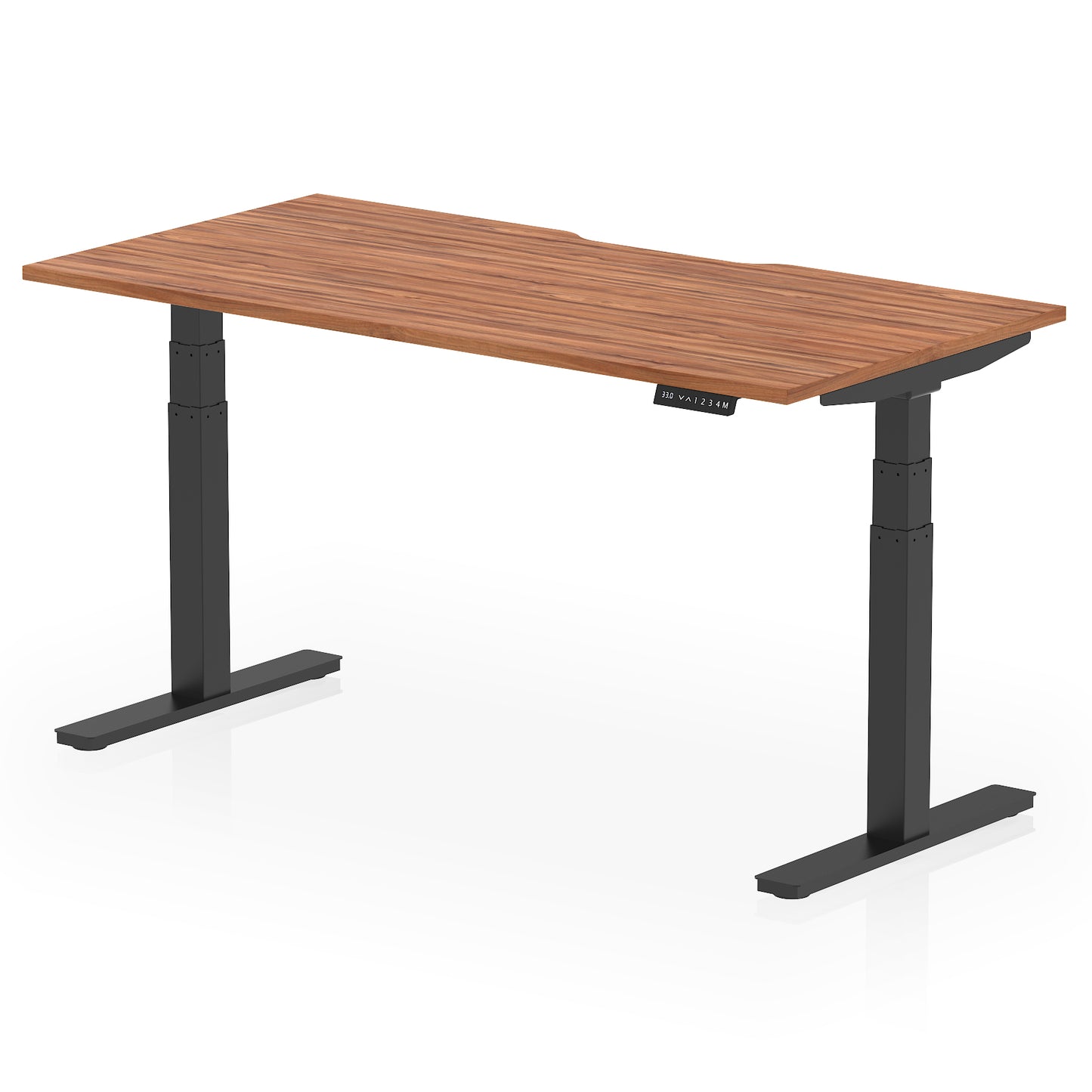 Air Scalloped Edge Height Adjustable Office Desk - 1200mm, 1400mm, 1600mm - Multiple Colour Options Available