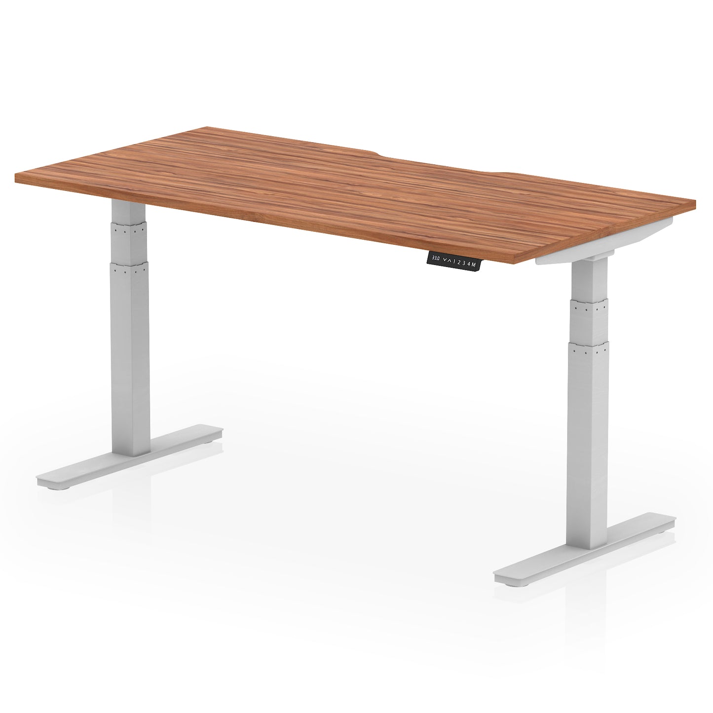 Air Scalloped Edge Height Adjustable Office Desk - 1200mm, 1400mm, 1600mm - Multiple Colour Options Available
