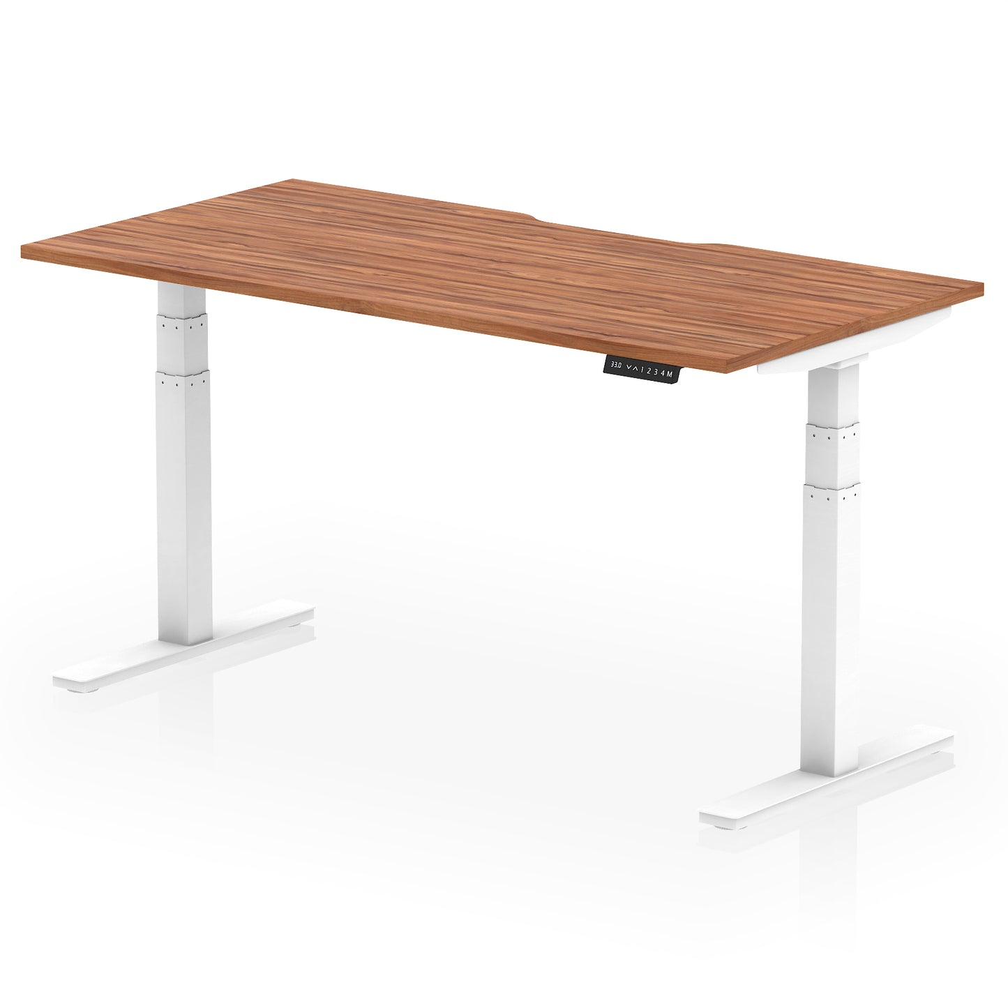 Air Scalloped Edge Height Adjustable Office Desk - 1200mm, 1400mm, 1600mm - Multiple Colour Options Available