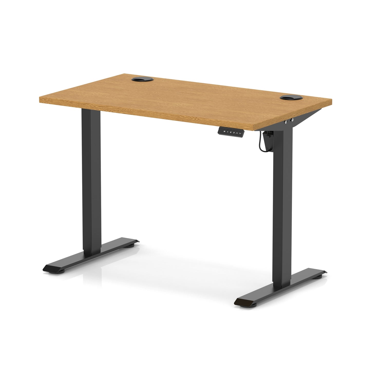 Air Lite Height Adjustable Slimline Desk With Cable Ports - 7 Table Top Colours and 4 Sizes