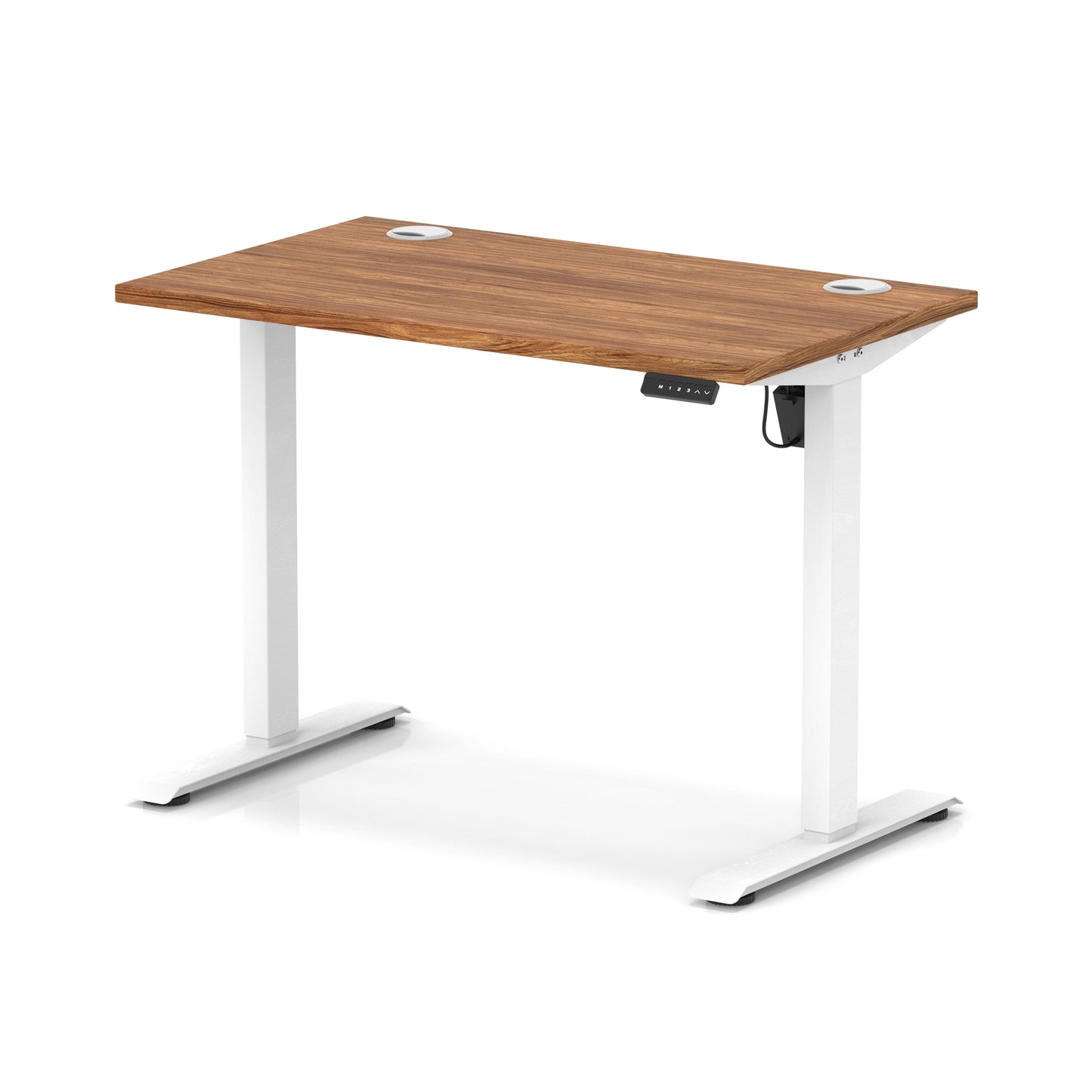 Air Lite Height Adjustable Slimline Desk With Cable Ports - 7 Table Top Colours and 4 Sizes