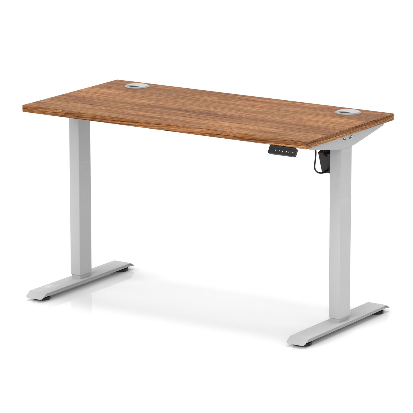 Air Lite Height Adjustable Slimline Desk With Cable Ports - 7 Table Top Colours and 4 Sizes